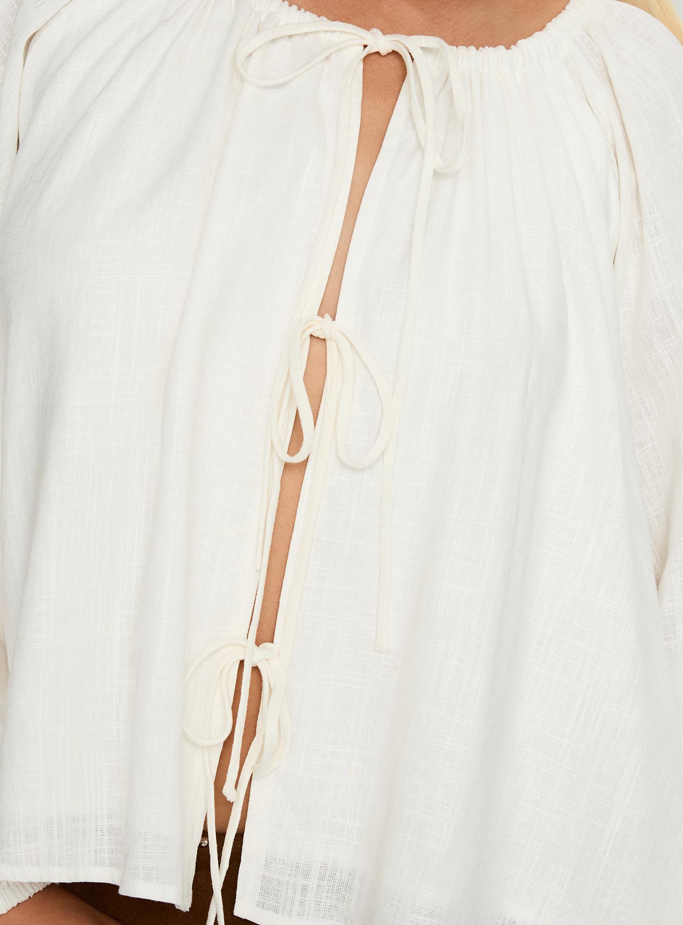 Somebody Else Tie Up Top White、mySite、solidvoid