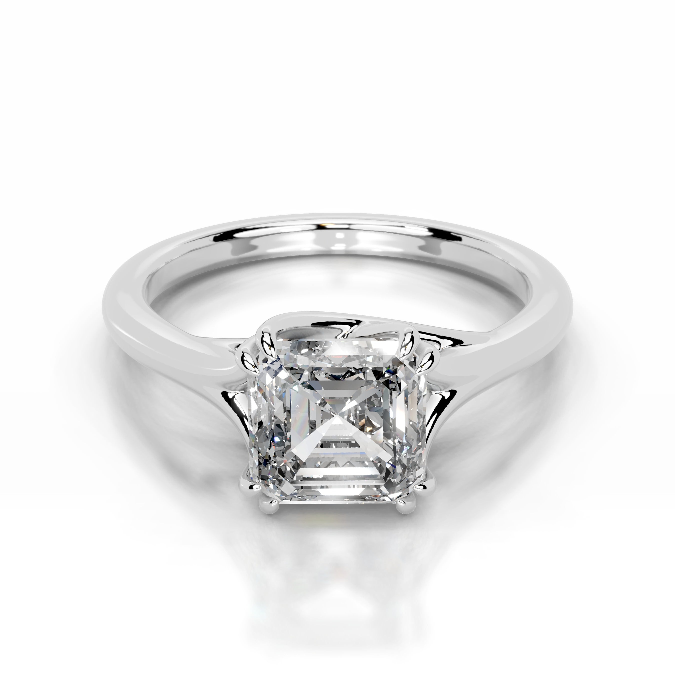 Ellie Lab Grown Diamond Ring - 14K White Gold、mySite、hinf8tx79