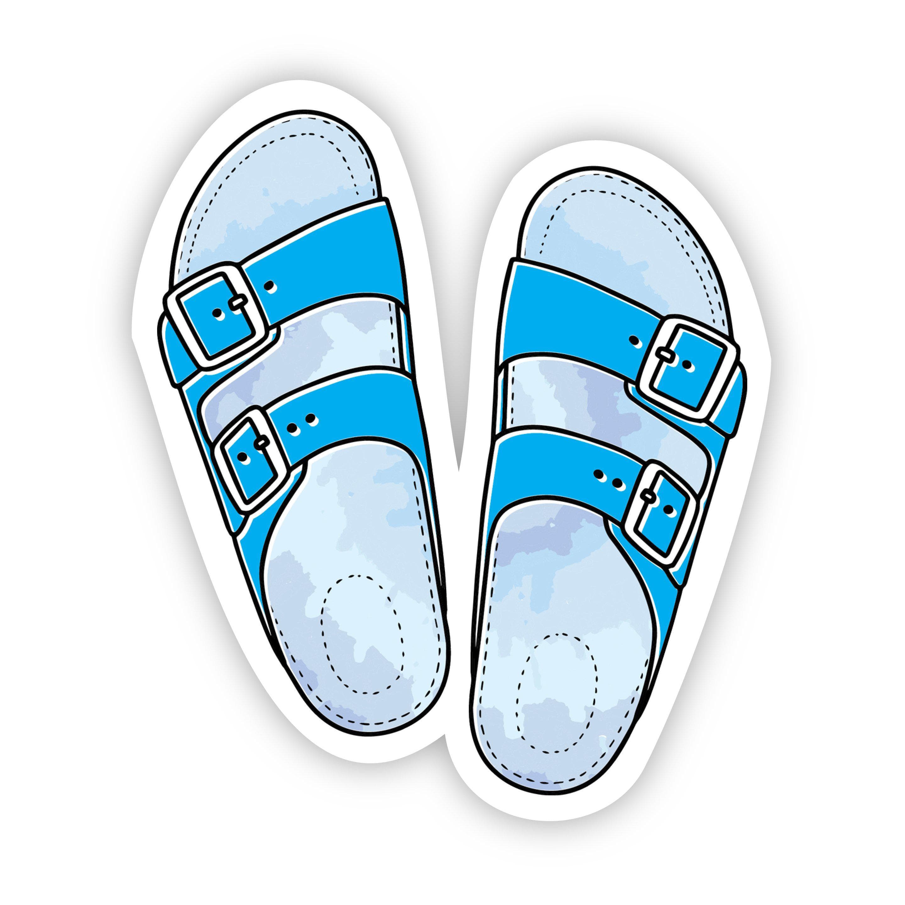  Sandal Blue Aesthetic Sticker、mySite、elrpsem3k