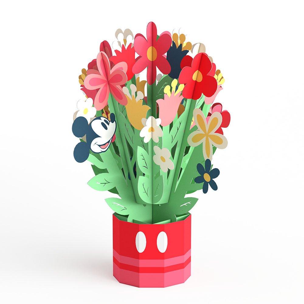 Disney's Mickey Mouse Birthday Wishes Card with Mini Bouquet、mySite、solidvoid