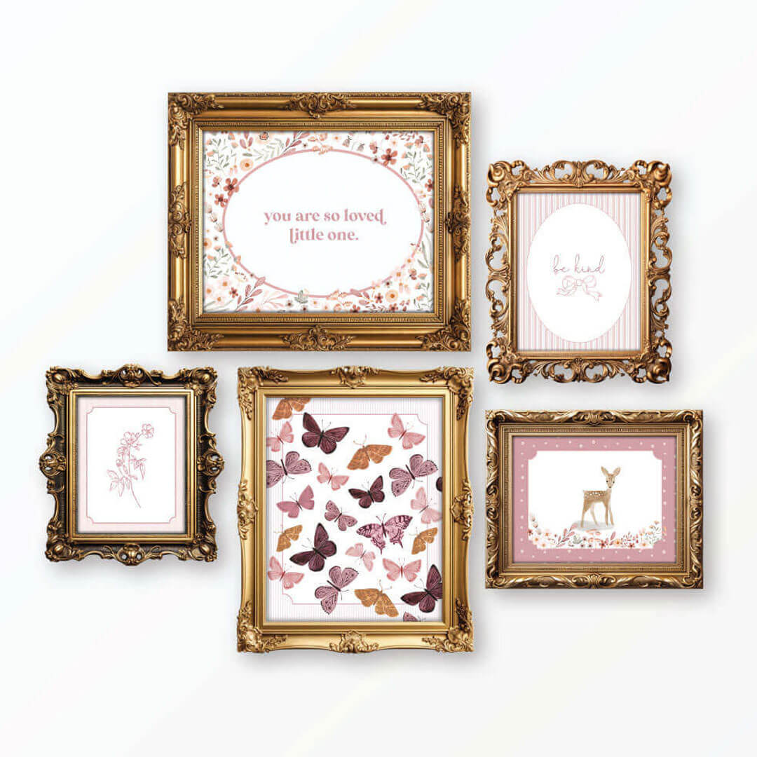  Wildflower Bundled Digital Nursery Wall Art、mySite、layawaytickets