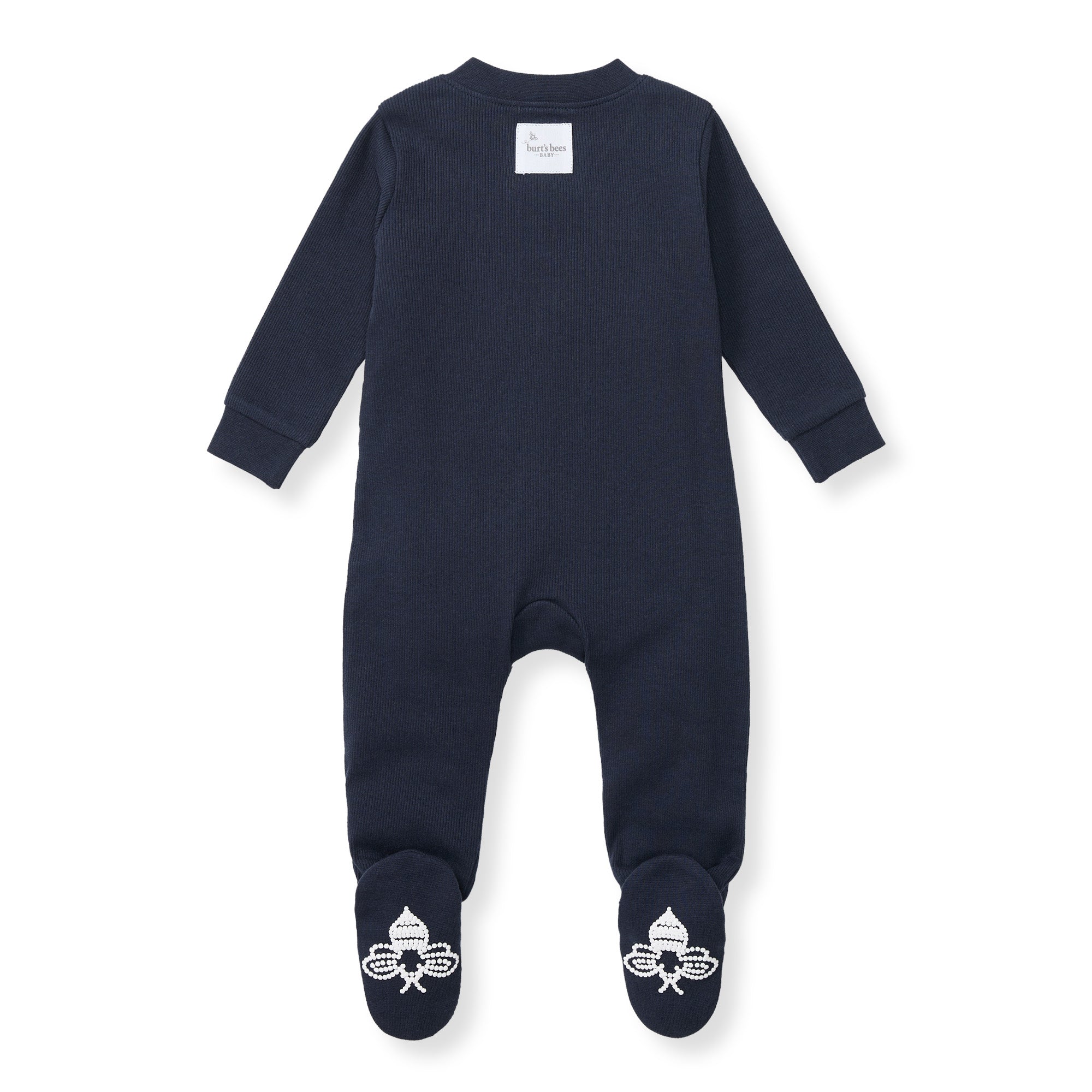 Solid Rib Organic Cotton Sleep & Play - Midnight、mySite、g9winljtr