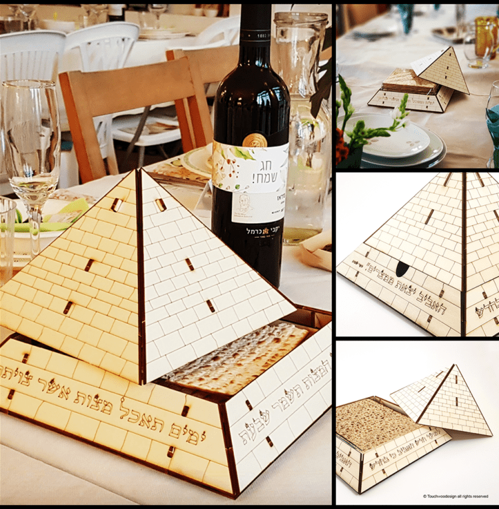 DIY Wood Pyramid Matzah Holder Puzzle、mySite、topwebapps