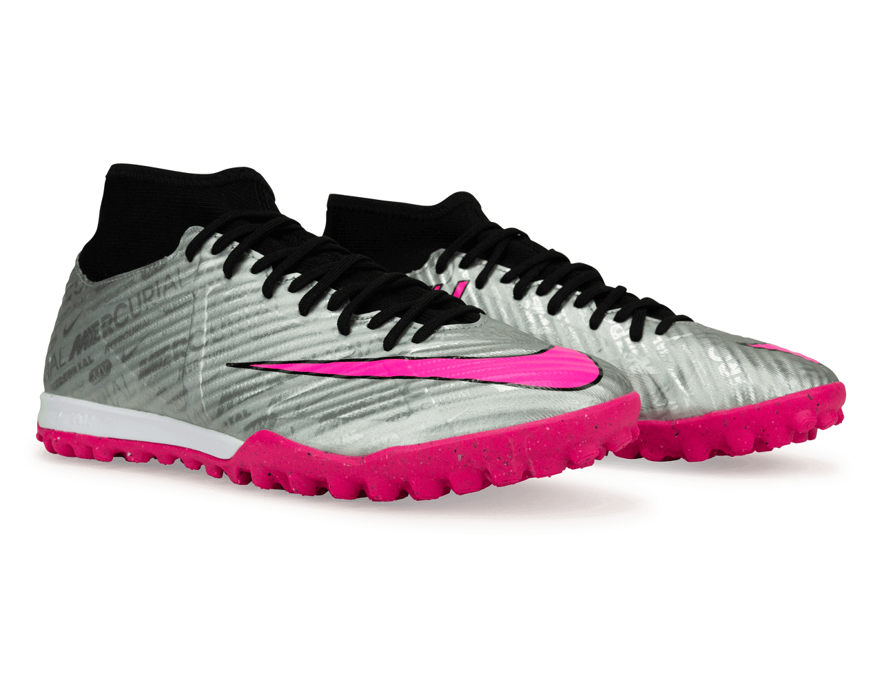 Nike Men's Zoom Mercurial Superfly 9 Academy XXV TF Silver/Black、mySite、noshort