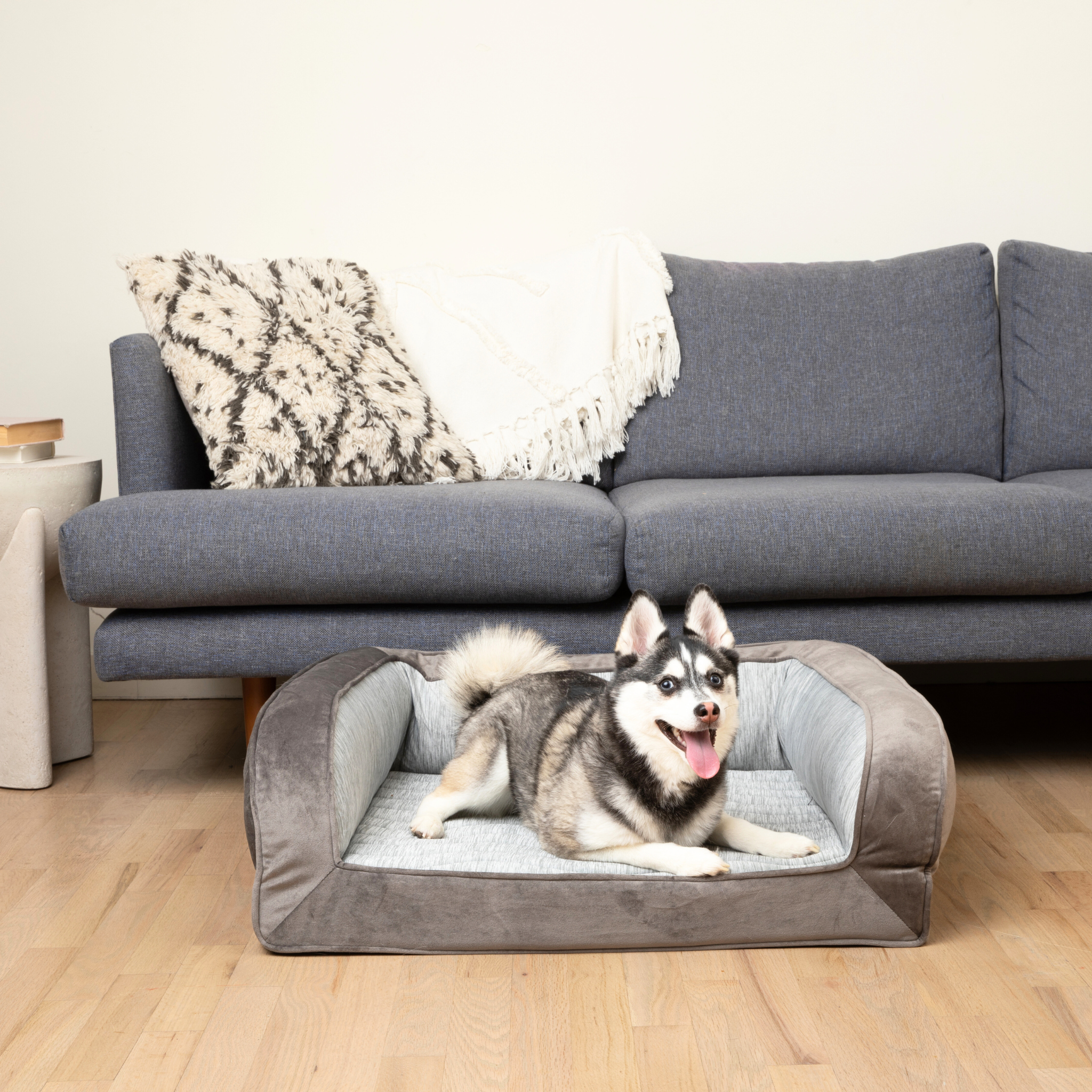PupChill™ Cooling Bolster Dog Bed、mySite、solidvoid