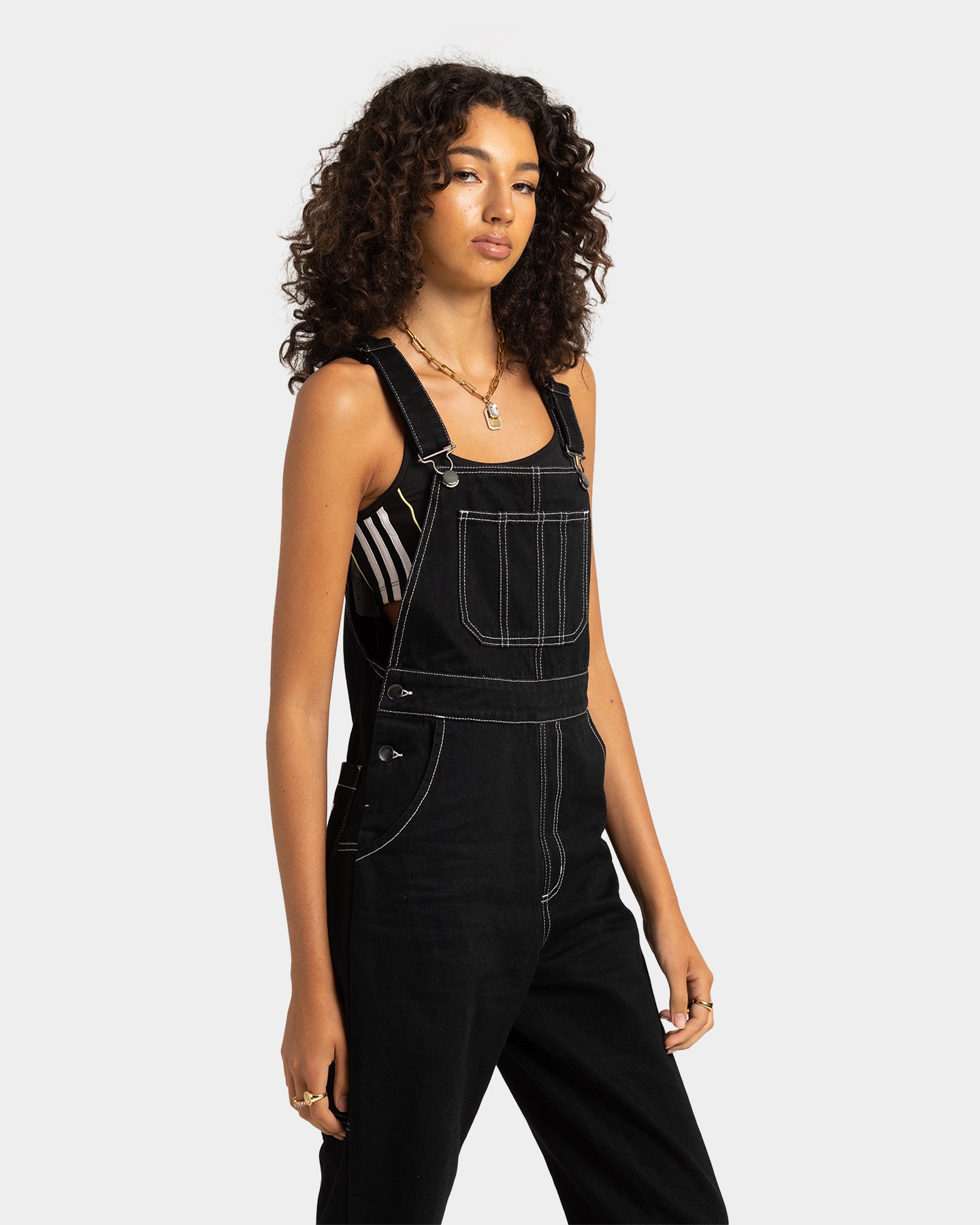 EN ES Women's Fearless Dungarees Black、mySite、zt4zffjzw
