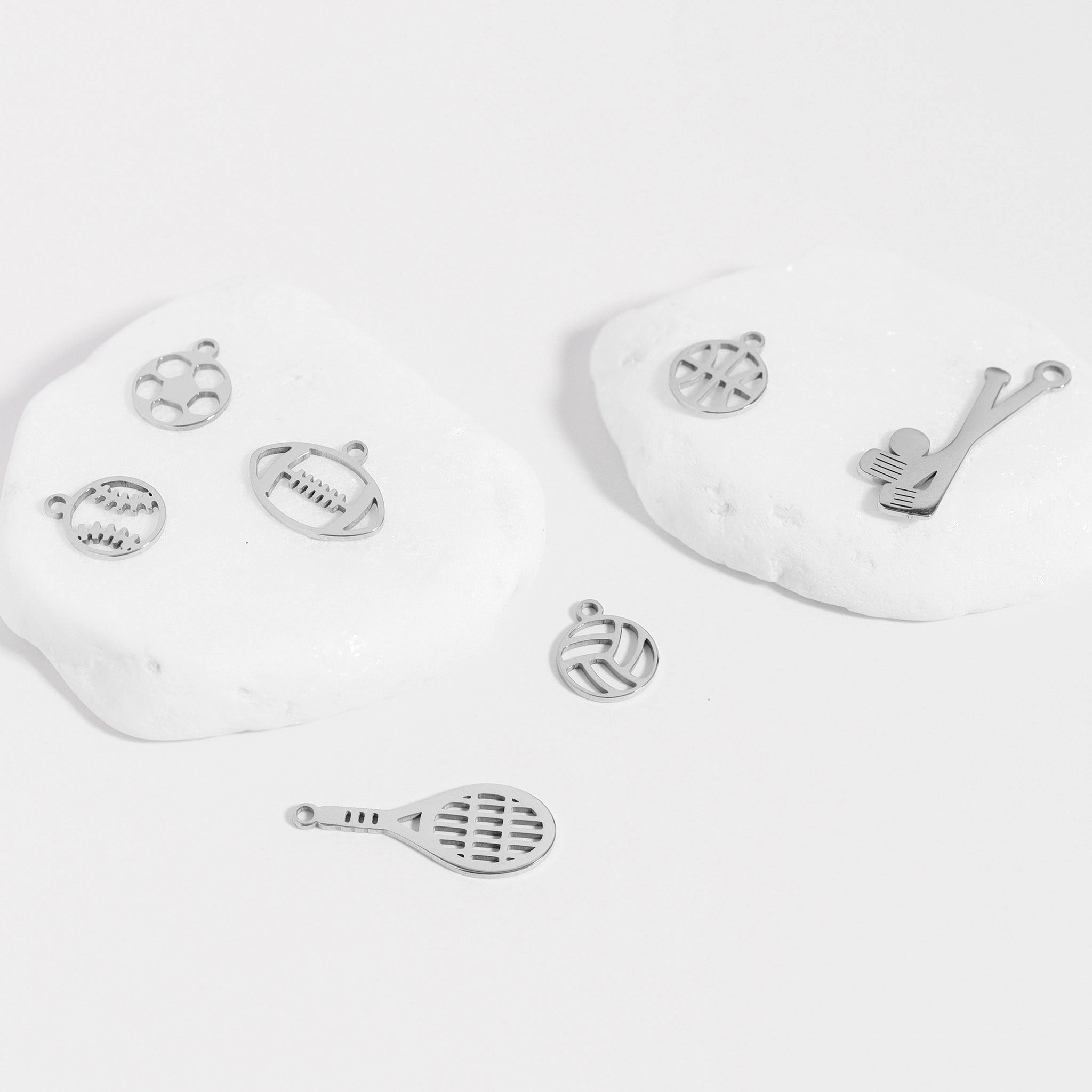 18K Gold PVD Stainless Steel Sports Charm Bundle / BND0060、mySite、dreamappss