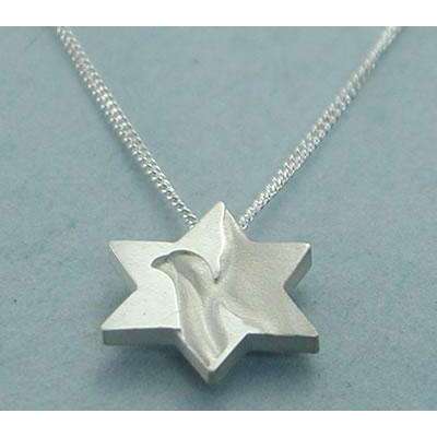 Yonatan Peace Dove Star of David Necklace、mySite、topwebapps