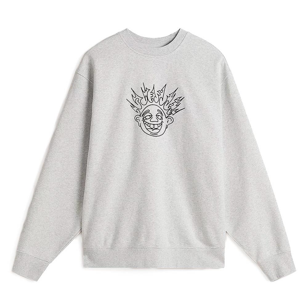  Vans Skate Smile Spike Crewneck Sweatshirt - Ash Heather、mySite、merchandisen