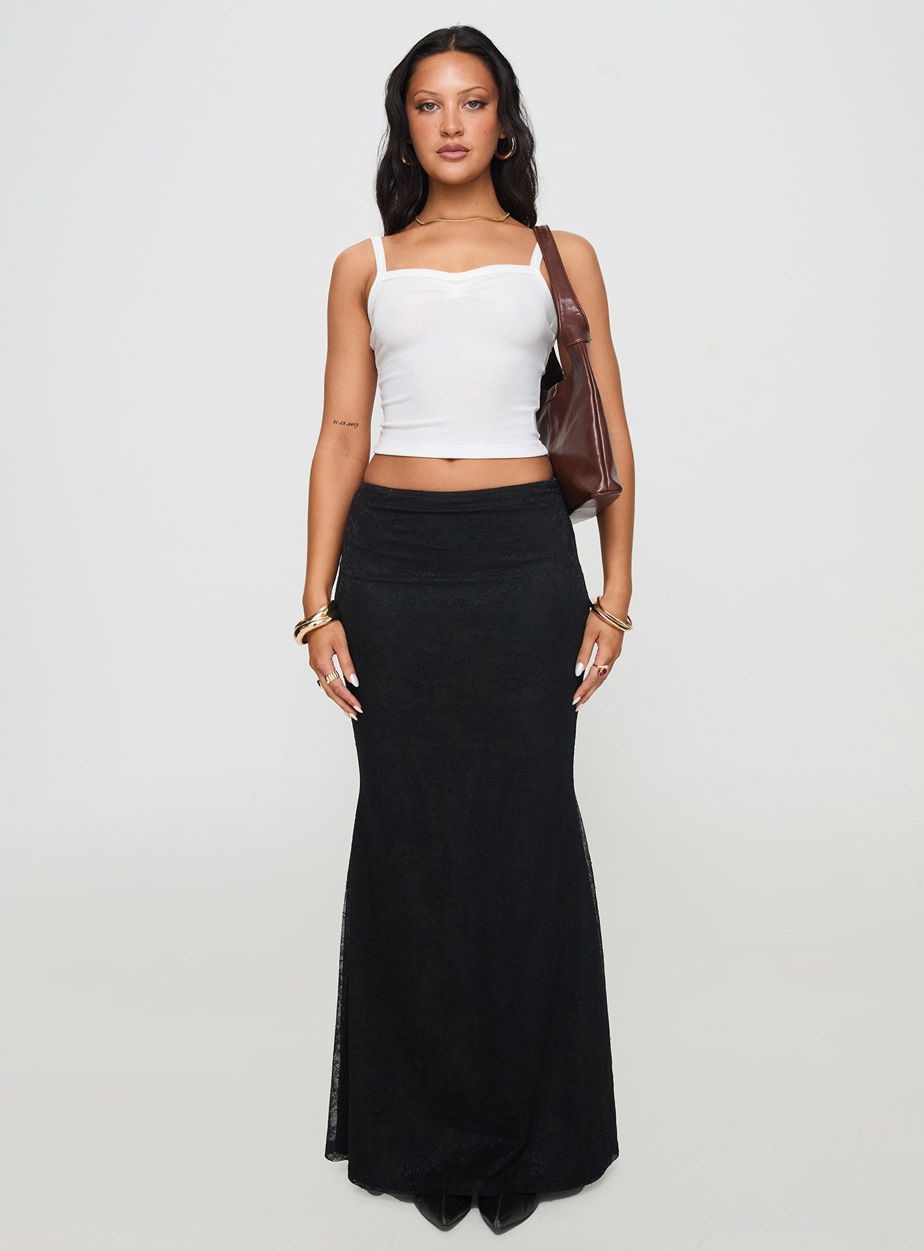 Essentials Ruched Rib Cami Top White、mySite、solidvoid