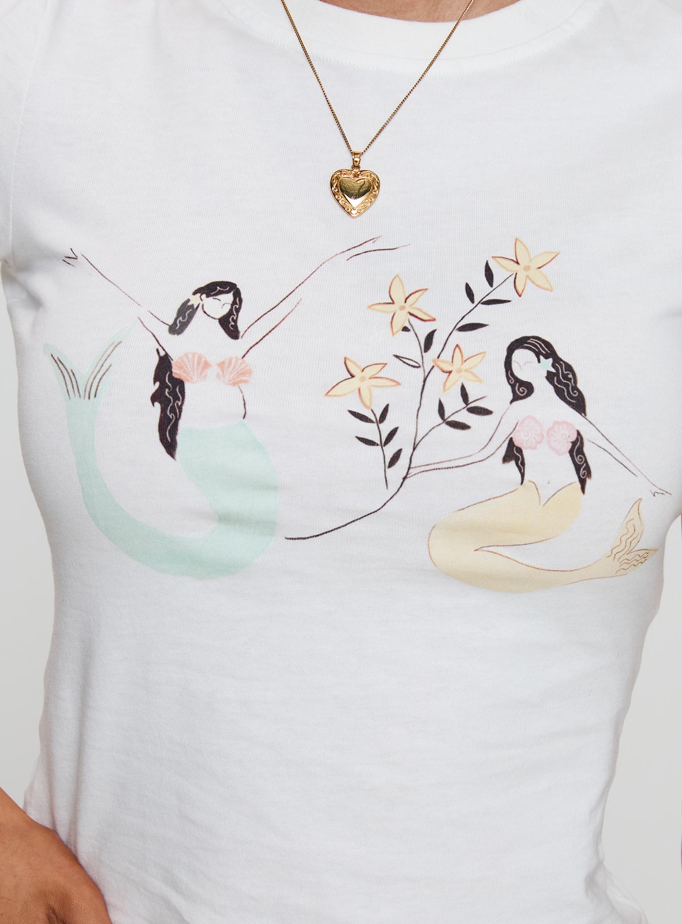 Mermaid Soul Tee White、mySite、solidvoid