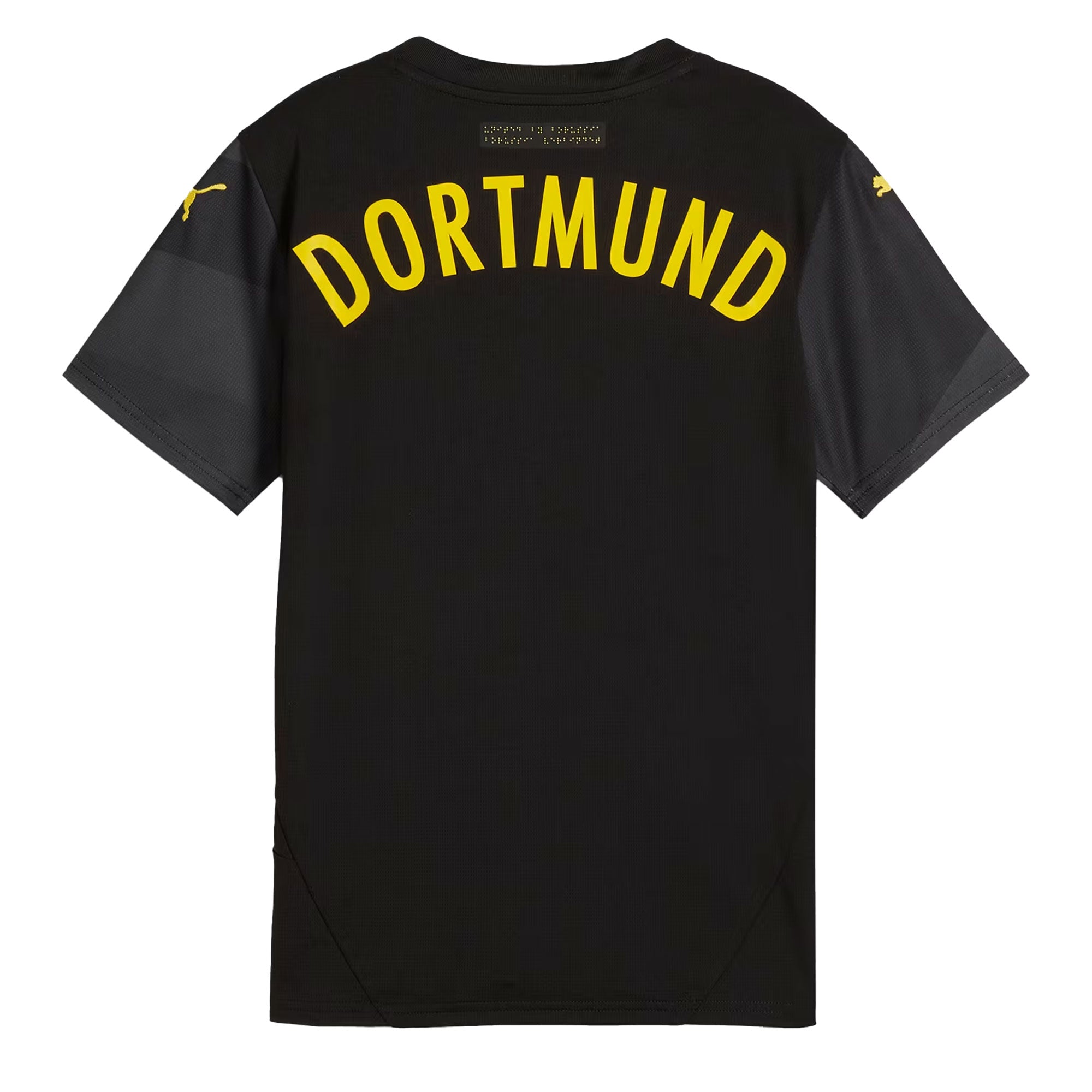 PUMA Kids Borussia Dortmund 2024/25 Away Jersey Black/Faster Yellow、mySite、noshort