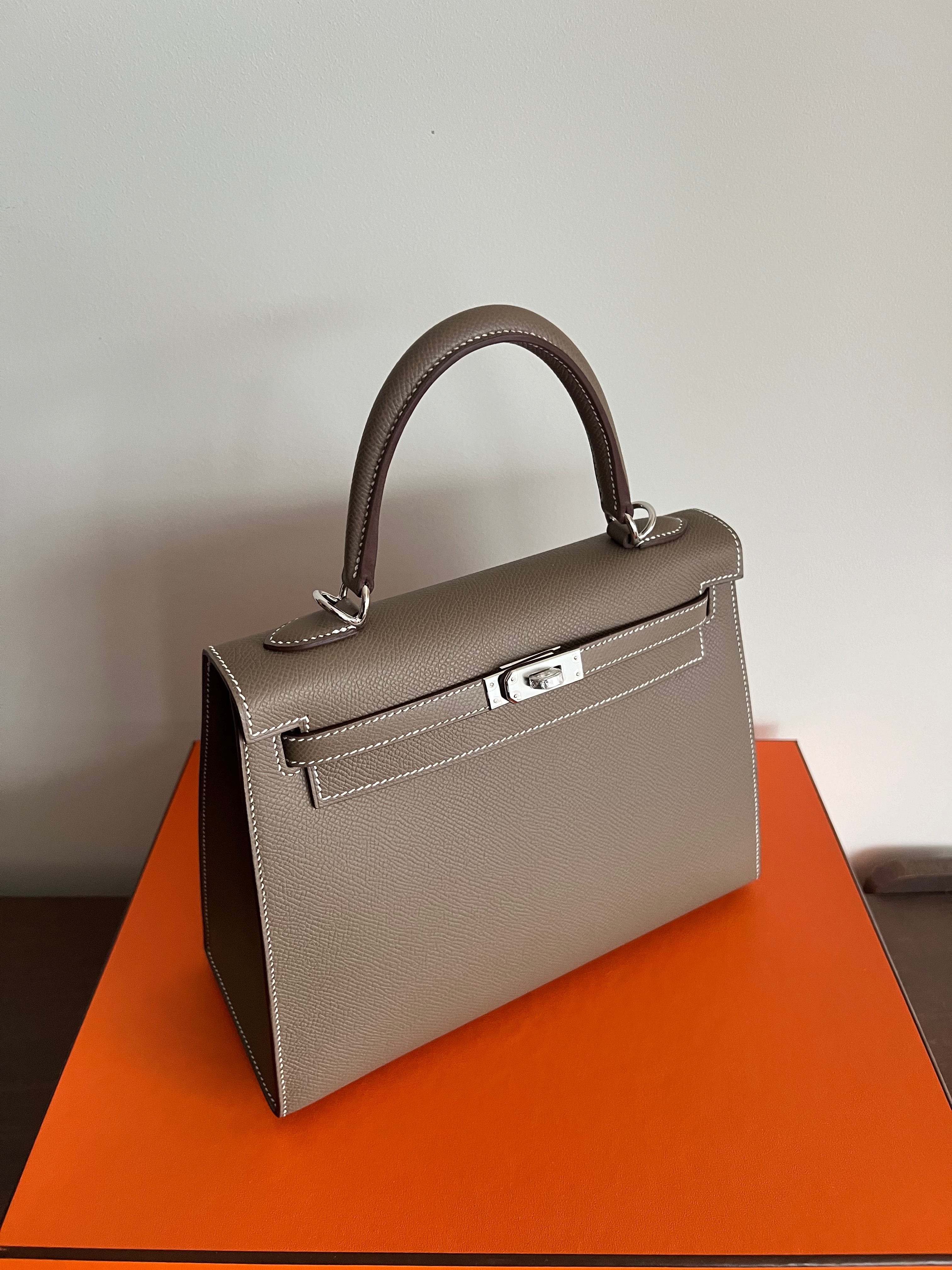 Hermès Kelly 25 Sellier Epsom Etoupe PHW、mySite、garminoutage.com
