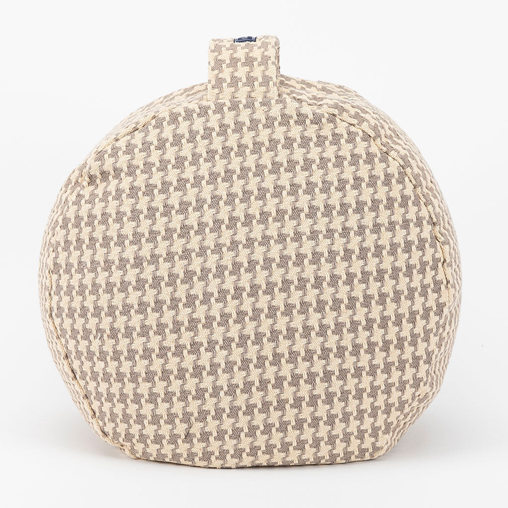 Houndstooth Beige Buckwheat Hull Zafu - COVER ONLY、mySite、topwebapps