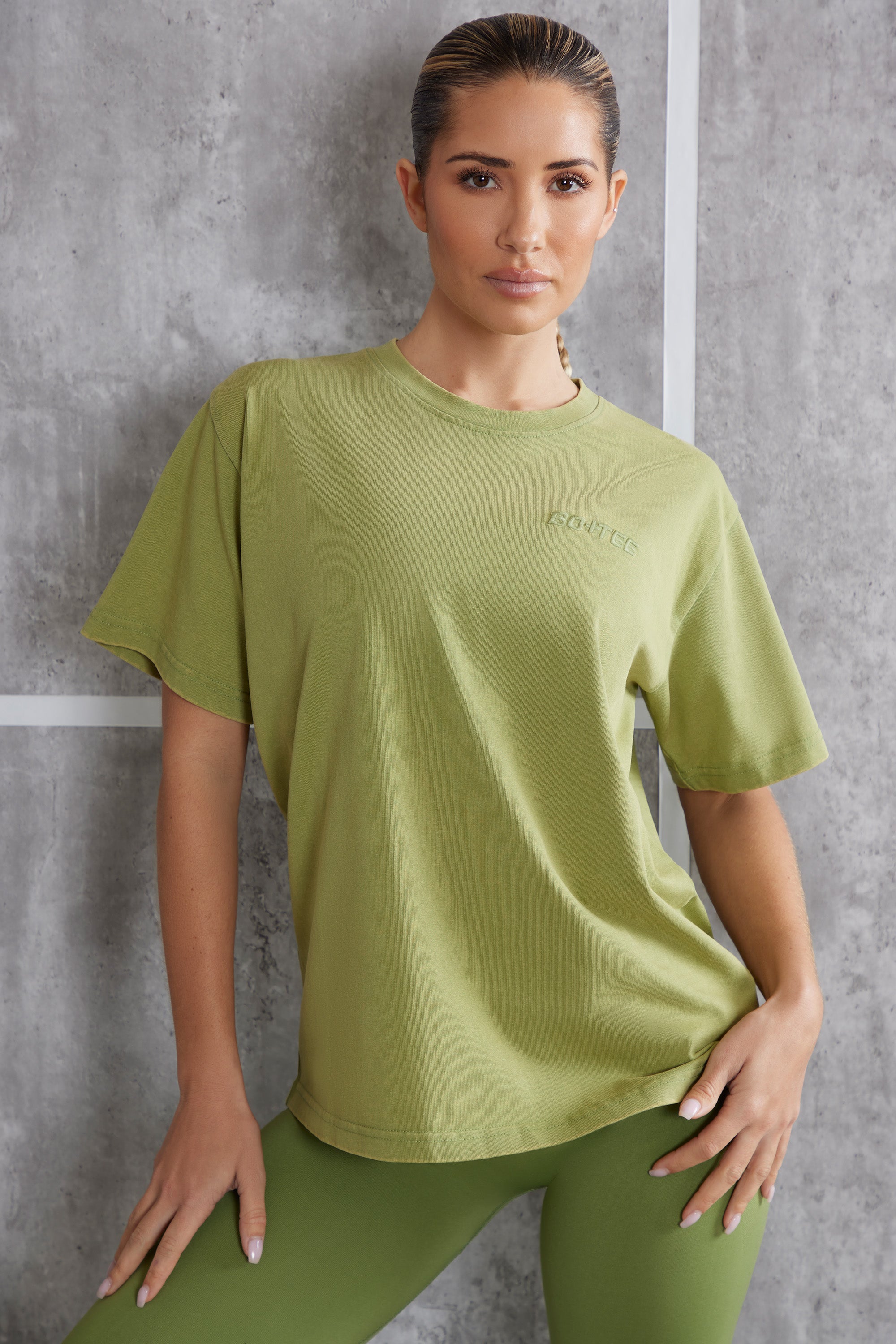 Oversized T-Shirt in Olive、mySite、solidvoid