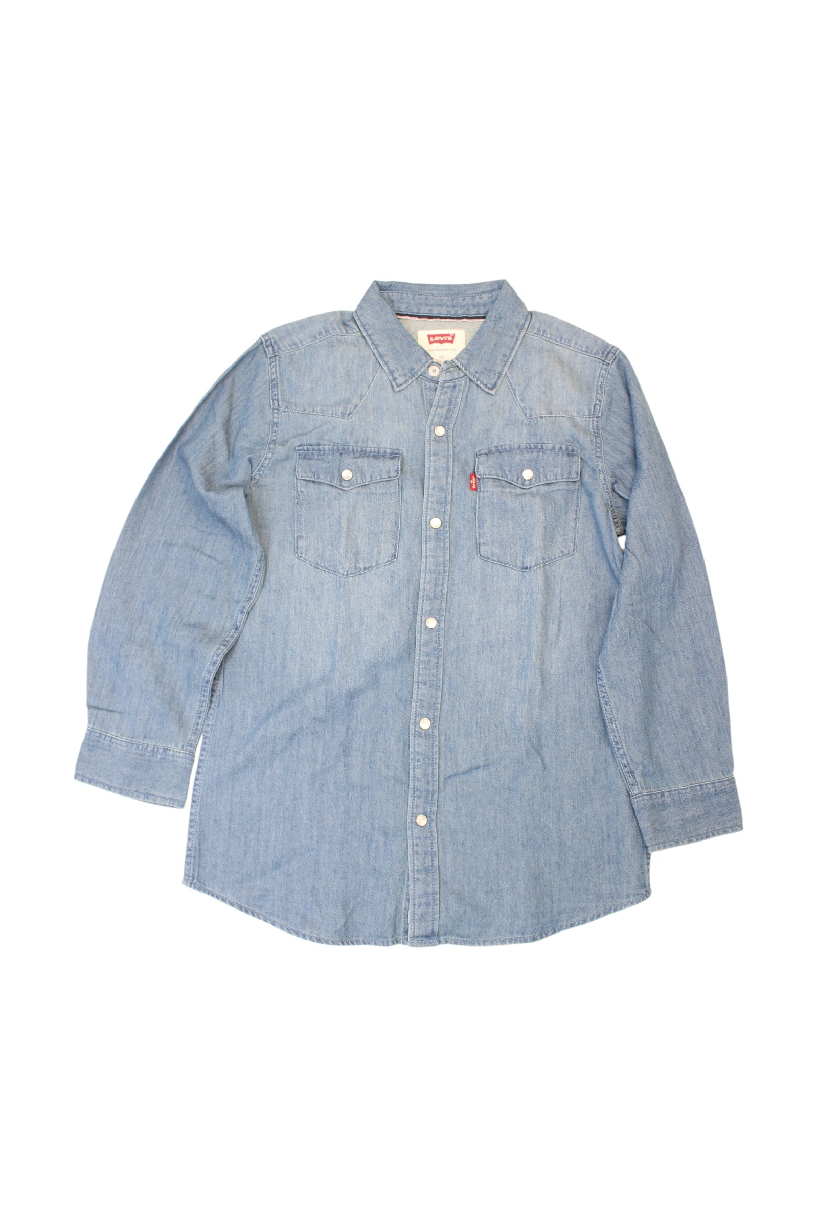 Levi's Denim Long Sleeve Shirt - Size 12Y、mySite、g9winljtr