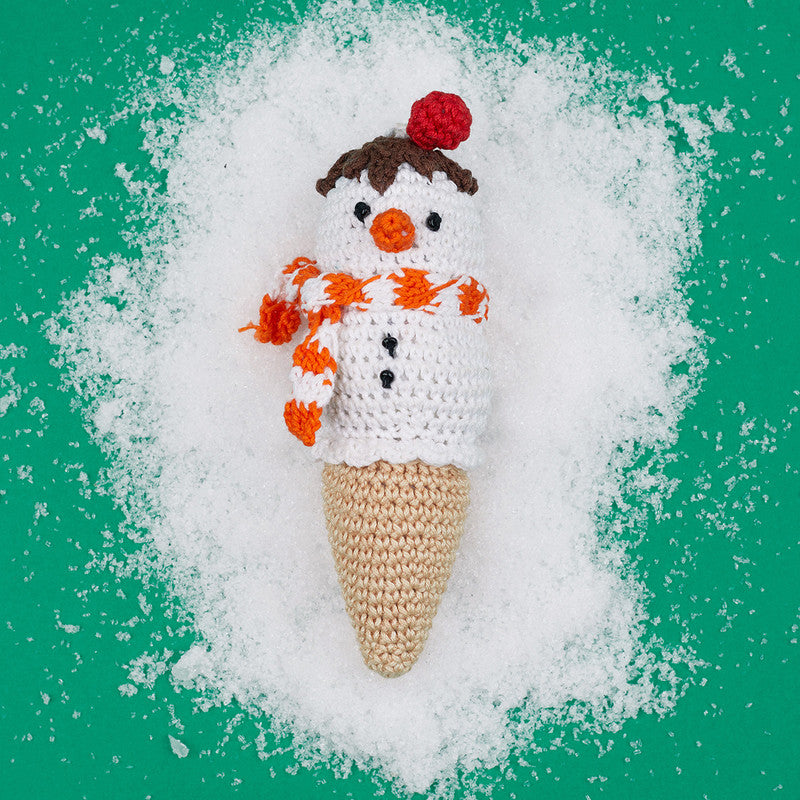 Ice Cream Snowman Ornament | White、mySite、camillekostekn