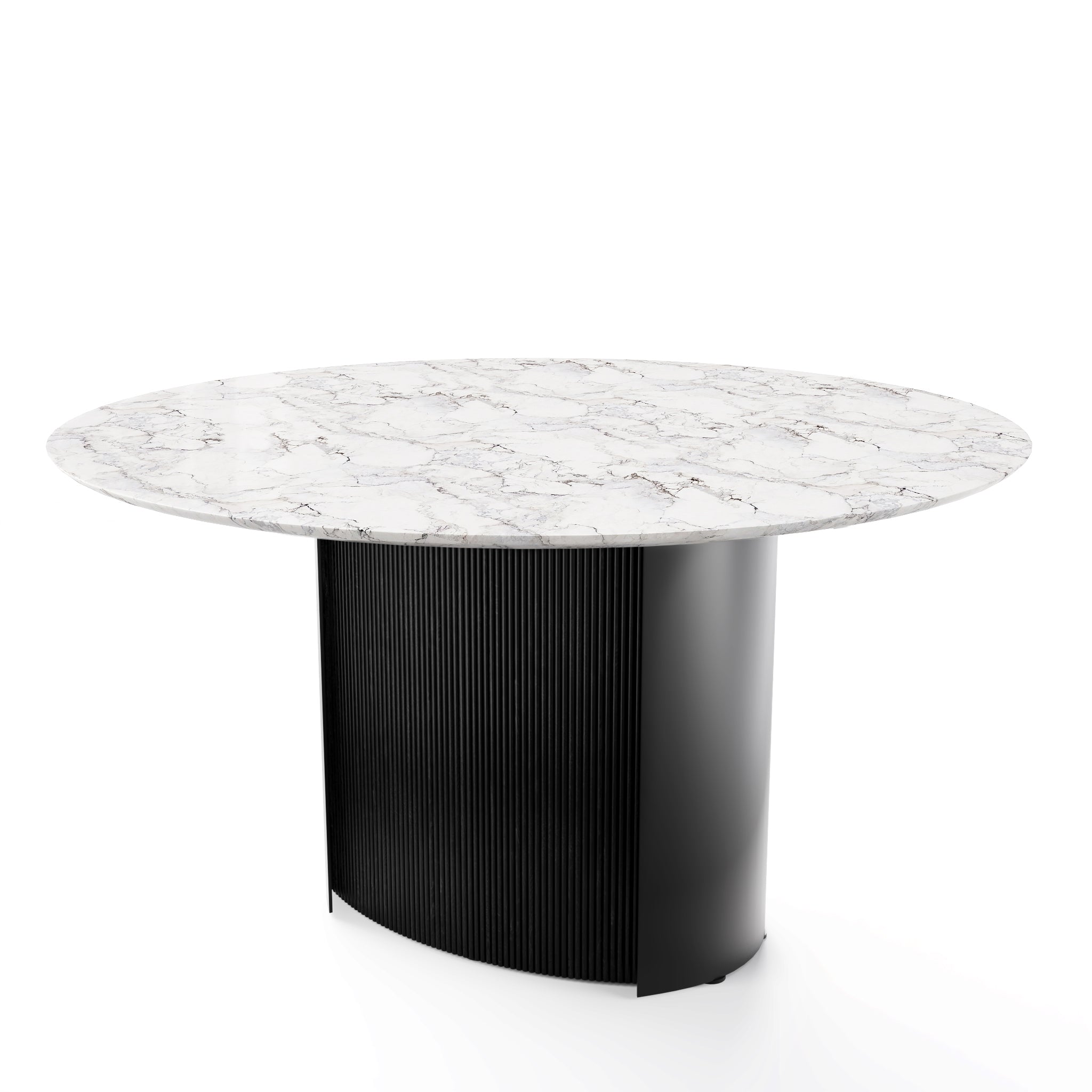  Yoroi Round Dining Table Matt Black base、mySite、sugarbowlscore