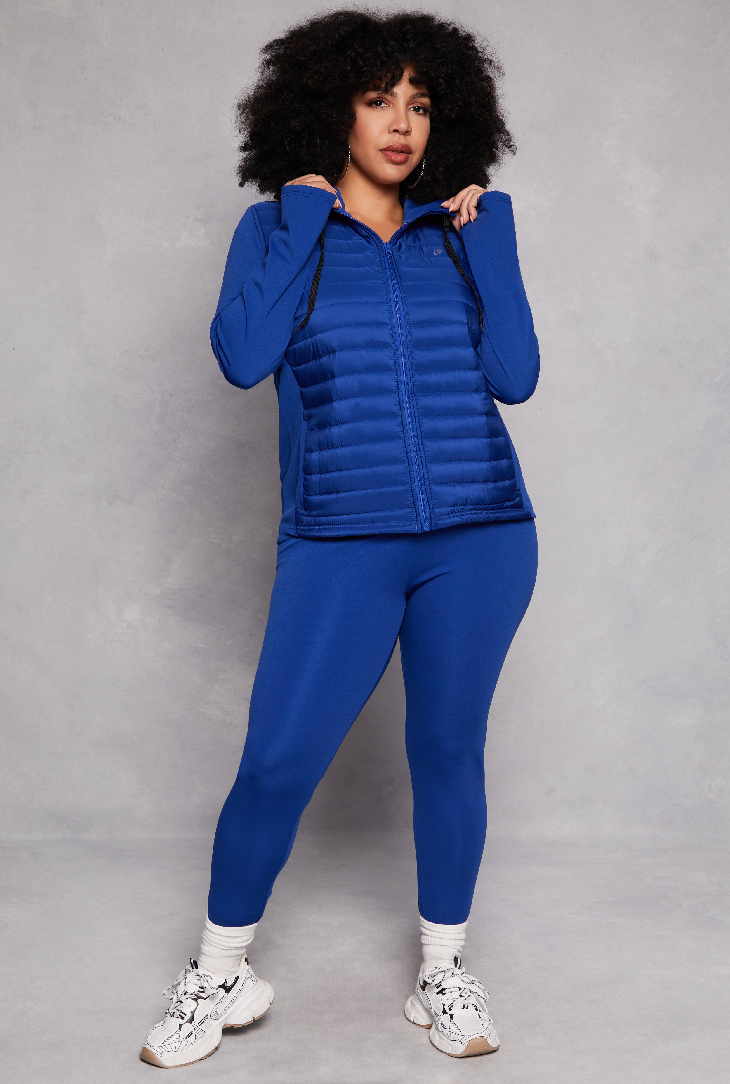 Plus Size Basic Activewear Leggings、mySite、camillekostekn