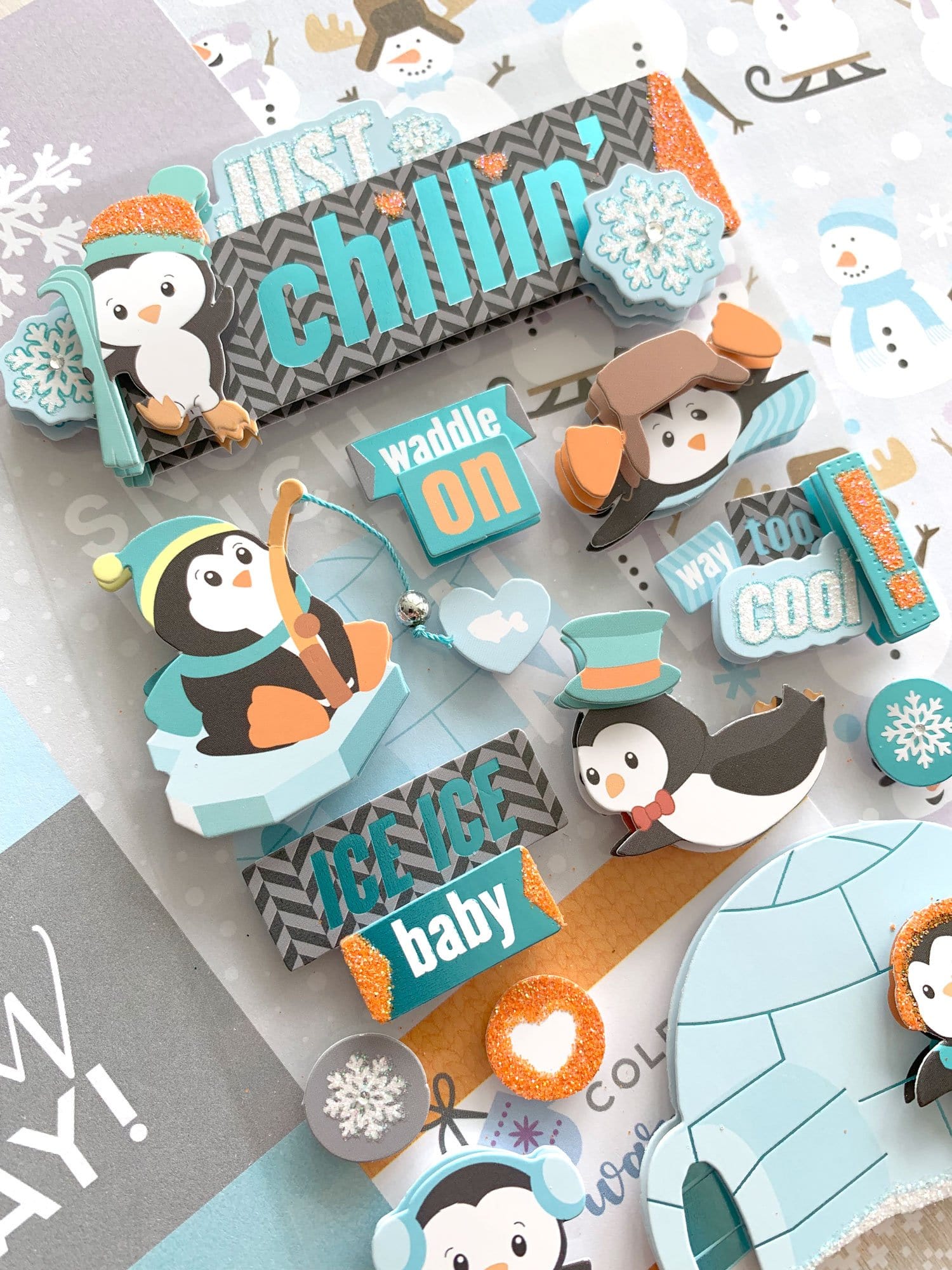  Scrapbook Stickers - 3D Just Chillin'、mySite、ghnorth