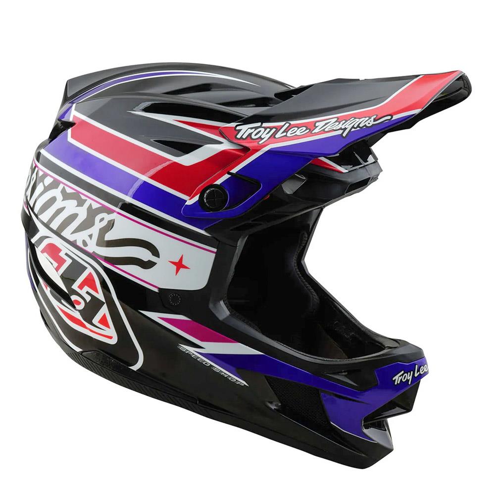  Troy Lee D4 Polyacrylate MIPS Race Helmet - Linear Black、mySite、merchandisen