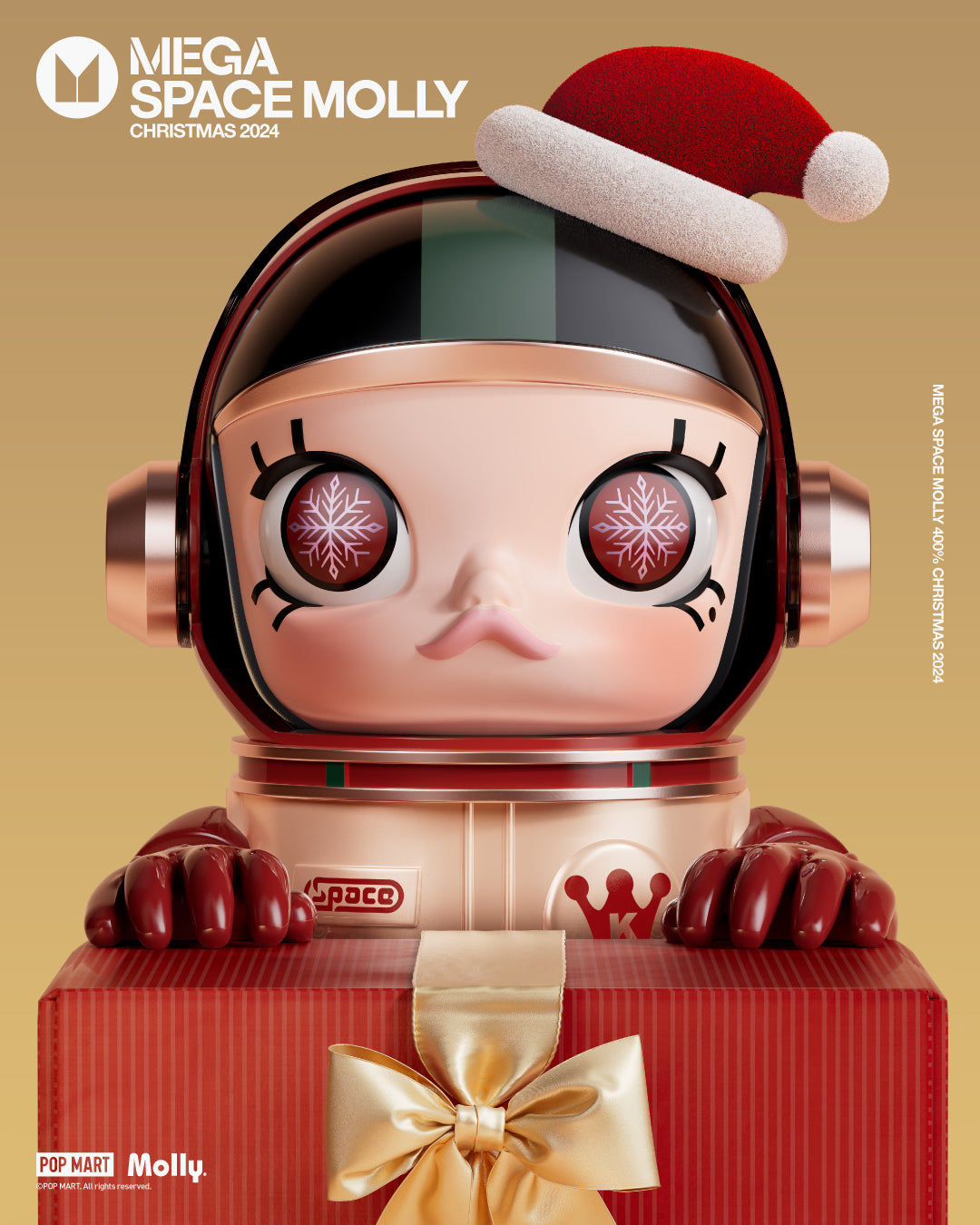  POP MART MEGA SPACE MOLLY 400% Christmas 2024、mySite、greenlandpopulation