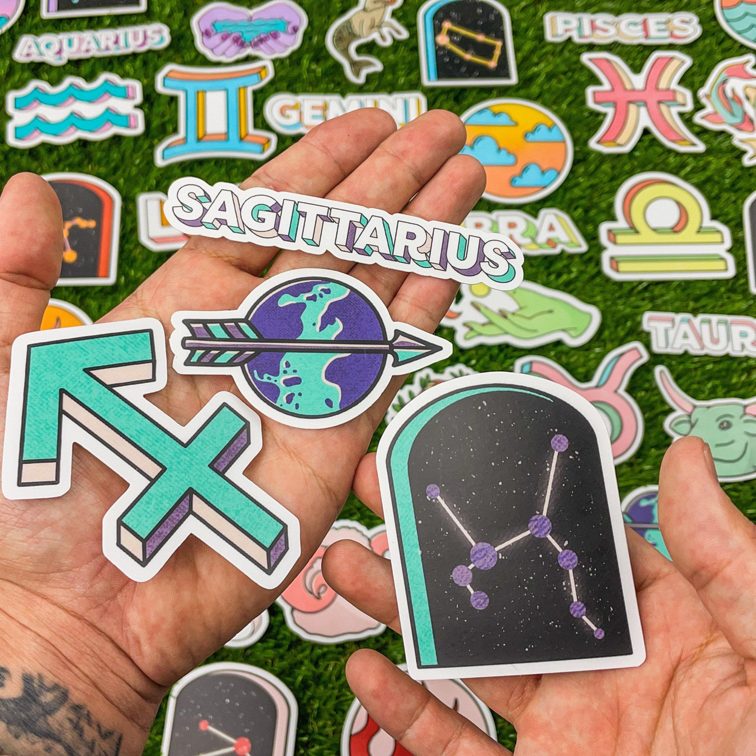  Sagittarius Constellation Zodiac Sticker、mySite、elrpsem3k