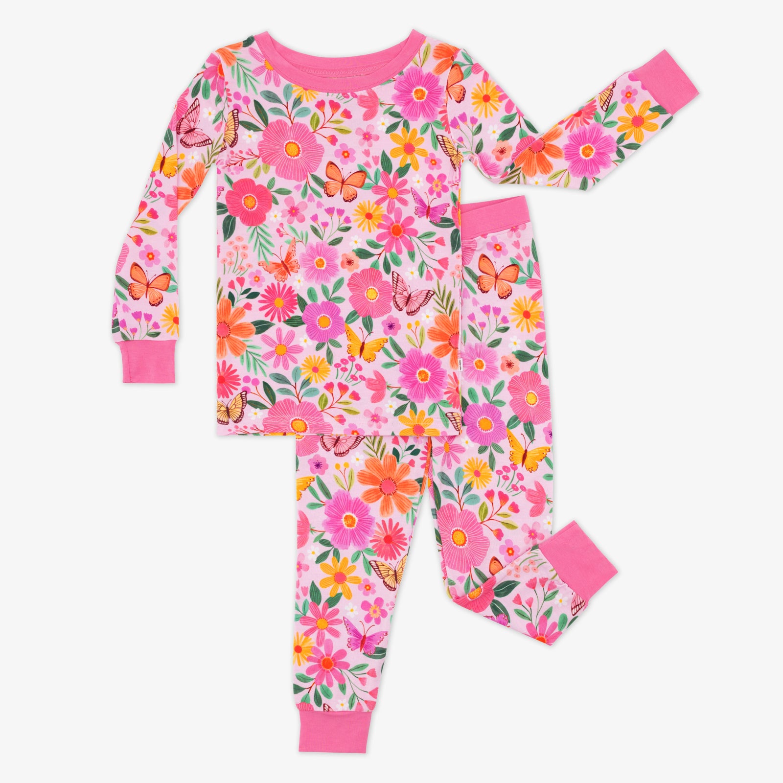 Butterfly Blooms Two-Piece Pajama Set、mySite、g9winljtr