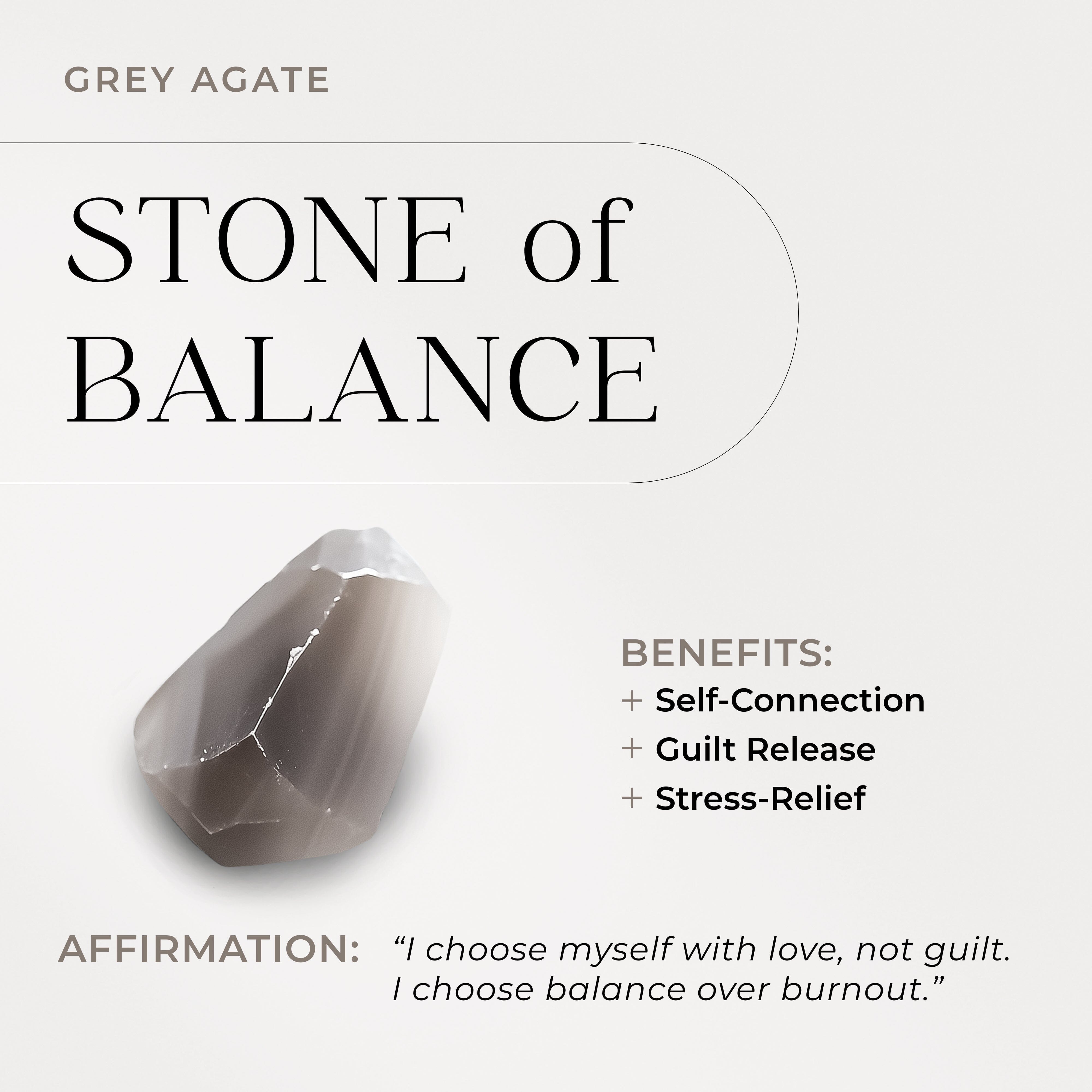 Grey Agate Necklace - Heroine T-Lock、mySite、hinf8tx79