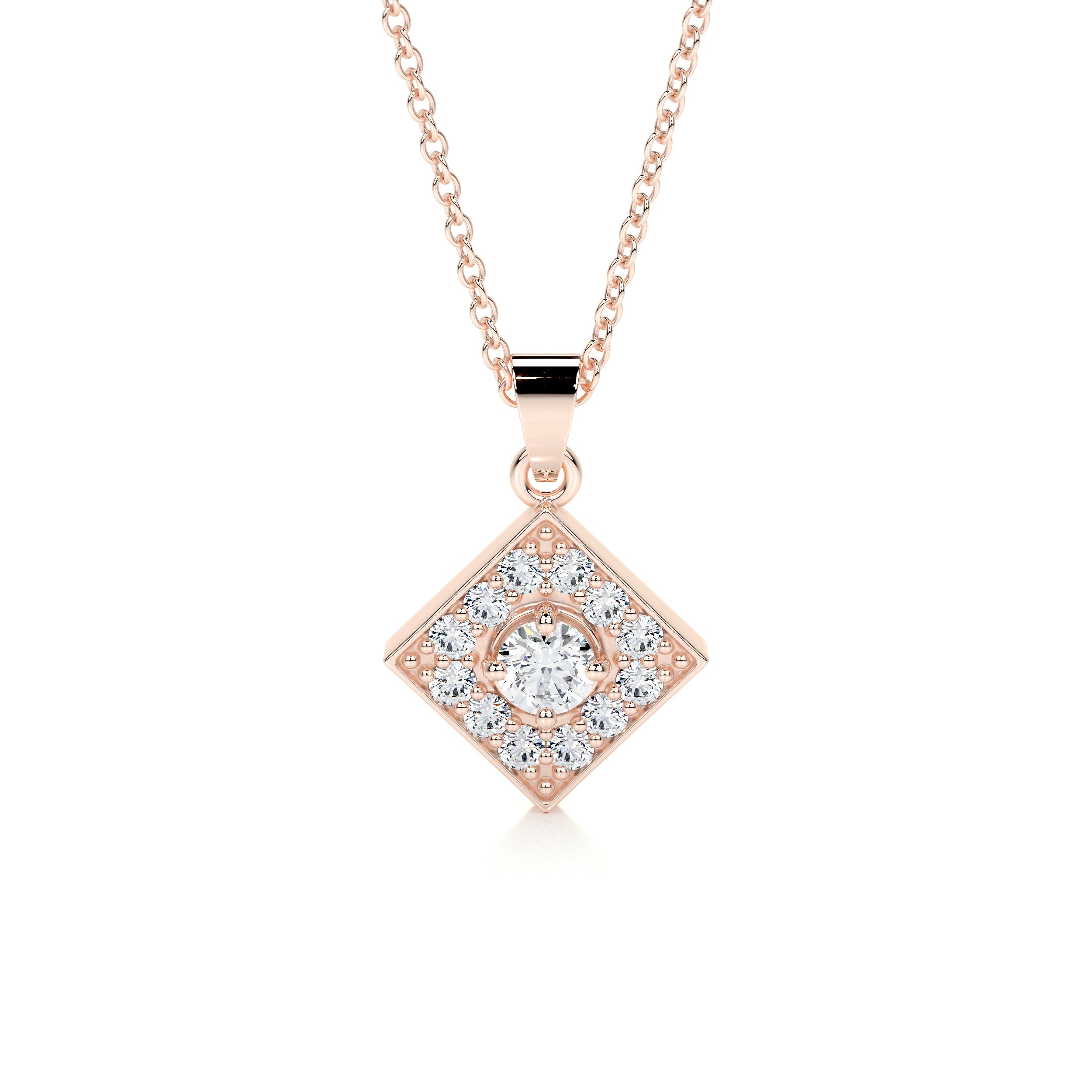 Maxine Diamond Pendant (0.4 Carat) -14K Rose Gold、mySite、hinf8tx79