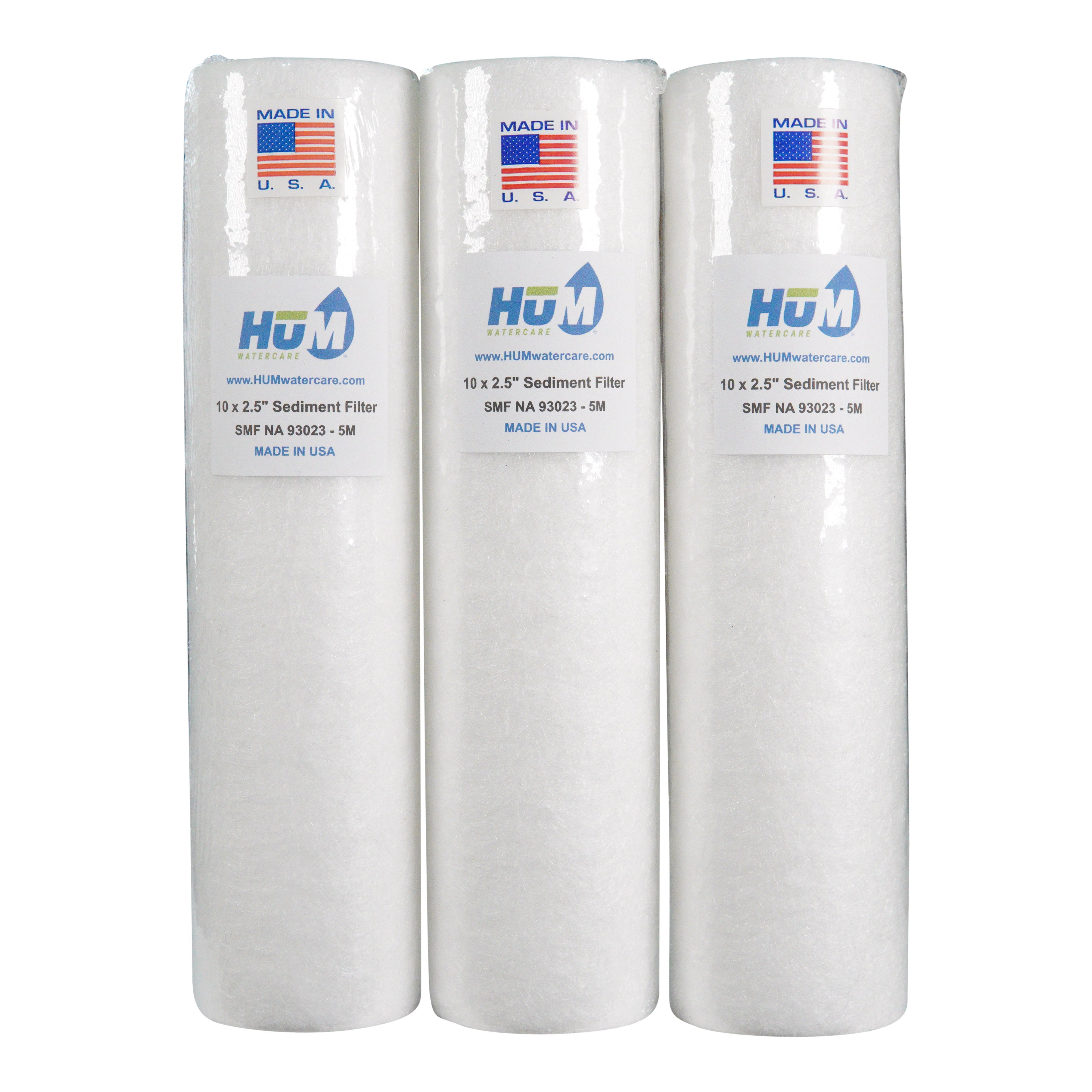 HUM Water 10 X 2.5 5 Micron Sediment Filter 3 Pk、mySite、noshort