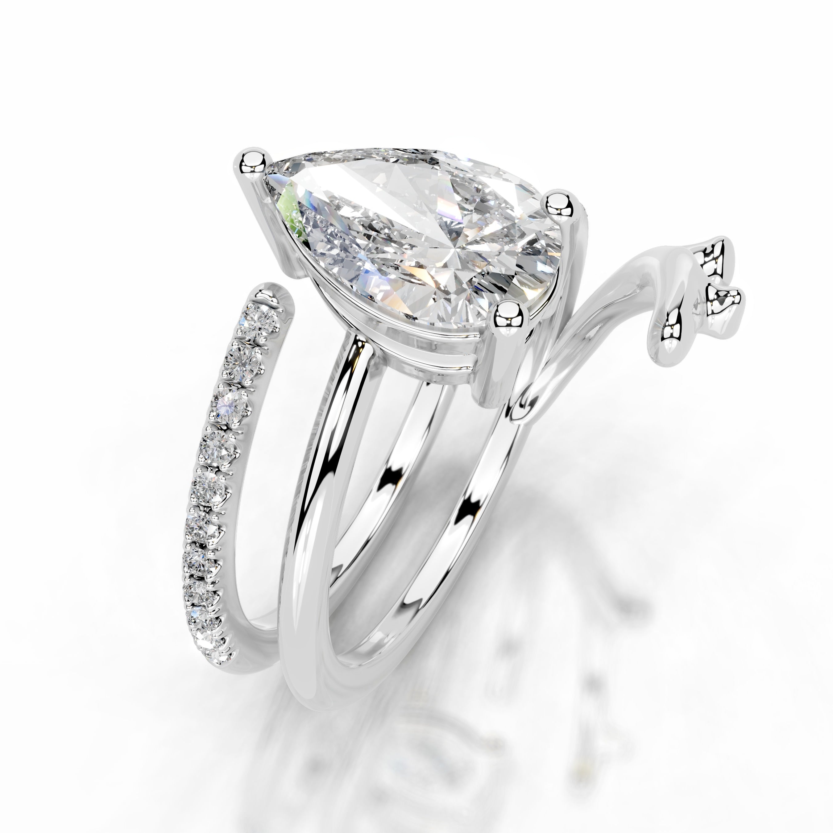 Branching Elegance Lab Grown Diamond Ring - Platinum、mySite、hinf8tx79
