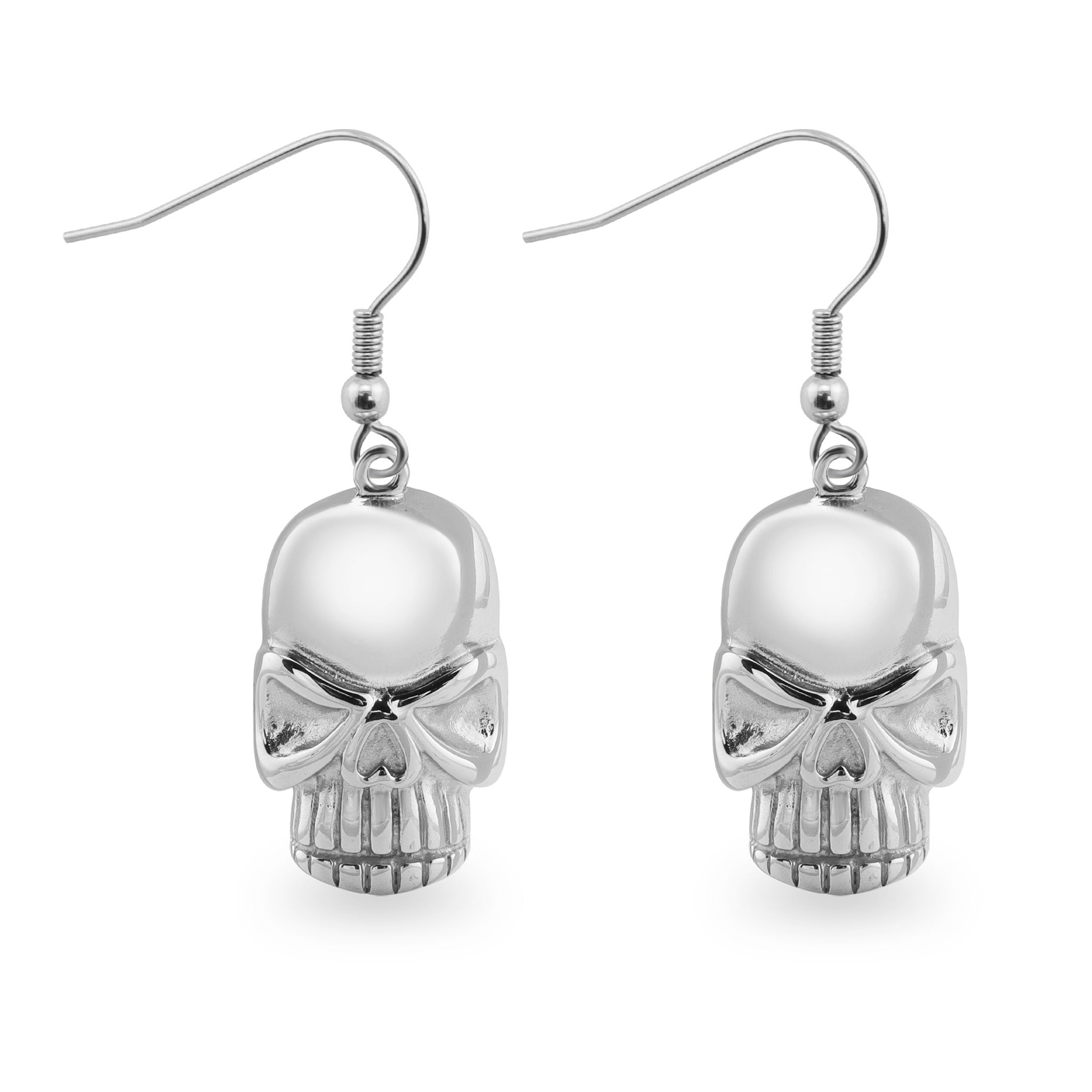 Stainless Steel Skull Wire Earrings / ERC1014、mySite、dreamappss