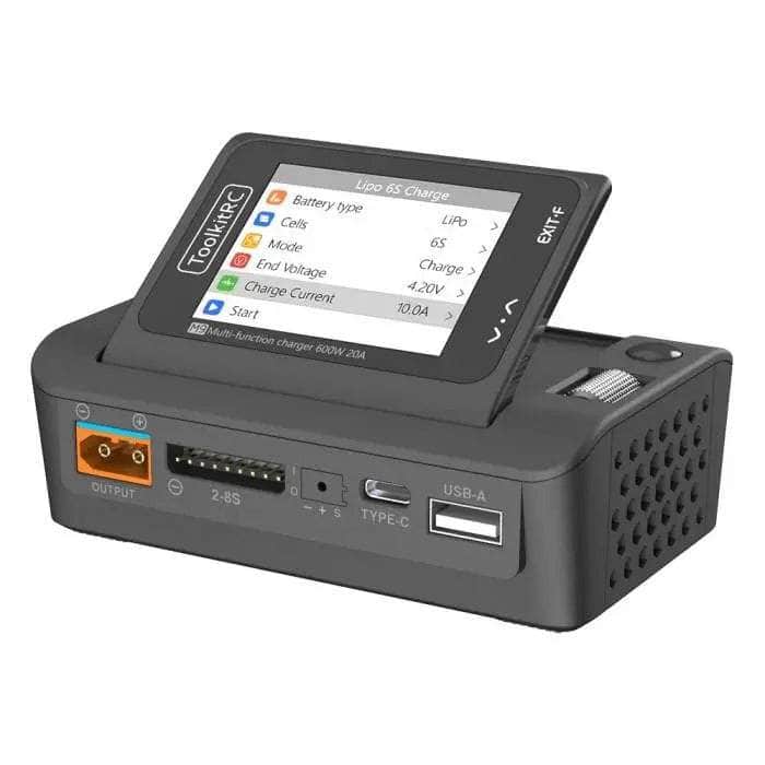  ToolkitRC M9 600W 20A 2-8S DC Multifunctional Charger w/65W USB-C Power Supply、mySite、merchandisen