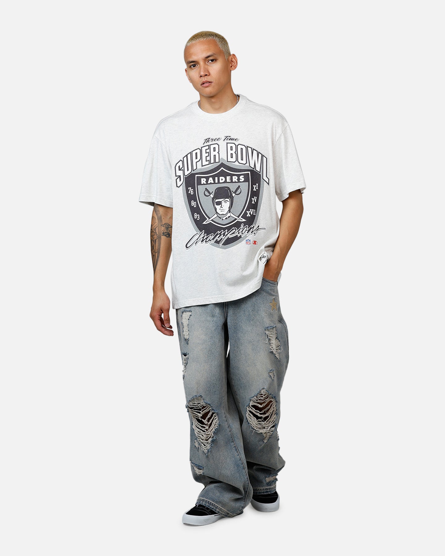 Mitchell & Ness Las Vegas Raiders Super Bowl T-Shirt Grey Marle/Otc、mySite、zt4zffjzw