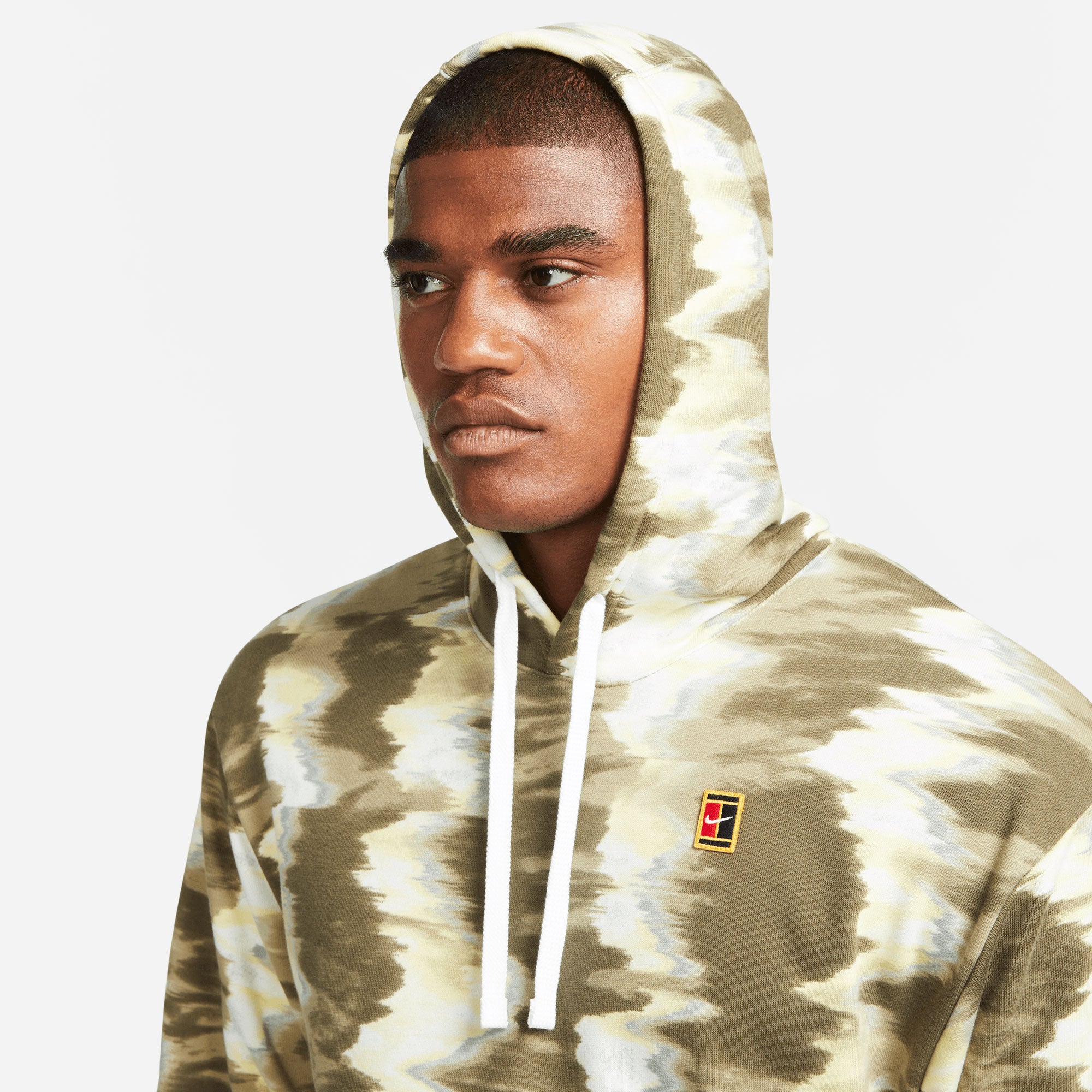 NikeCourt Dri-FIT Heritage Men's Fleece Printed Tennis Hoodie