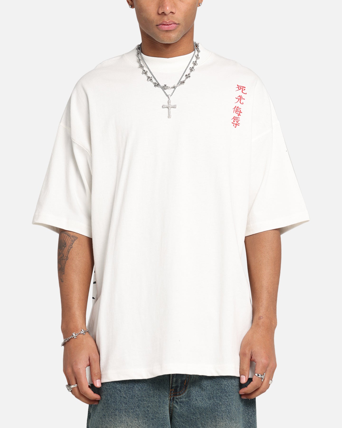 Ed Hardy Tiger Oversized Print T-Shirt Off White、mySite、zt4zffjzw