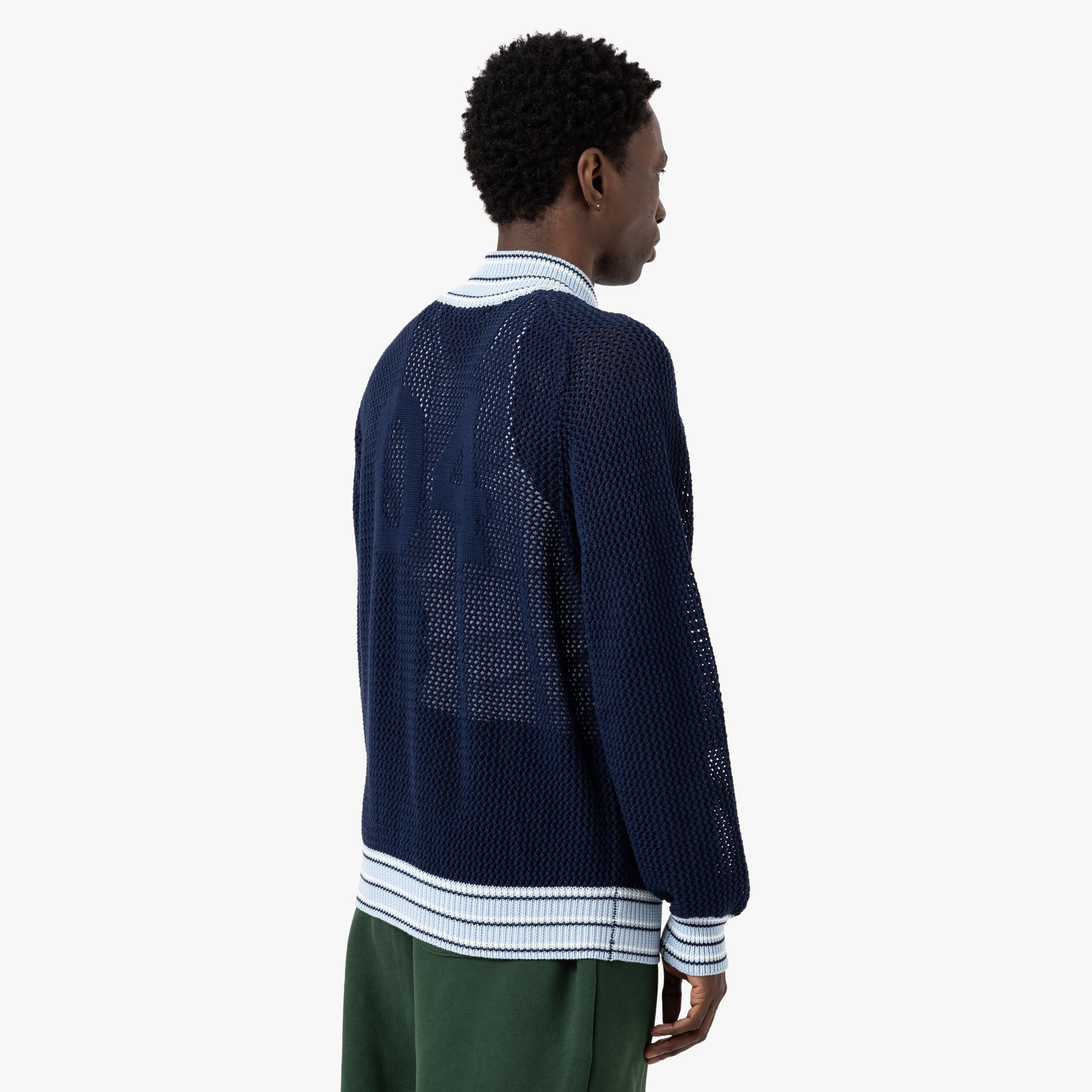  4YE Knit Track Jacket / Navy / White、mySite、merchandisen
