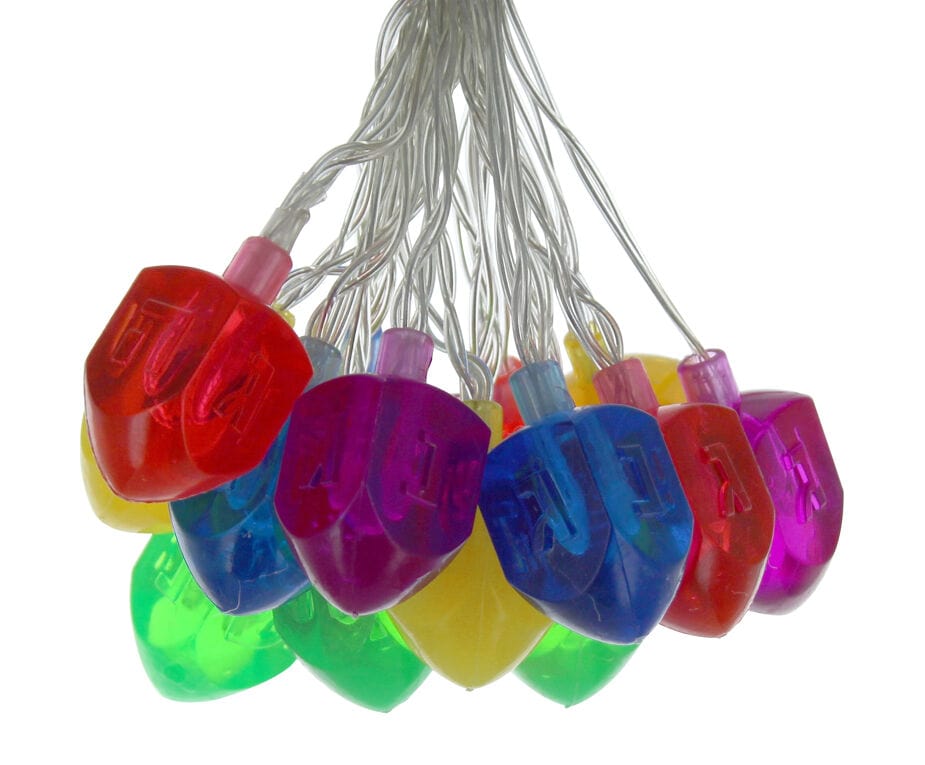 Hanukkah Dreidel Colorful String Lights、mySite、topwebapps