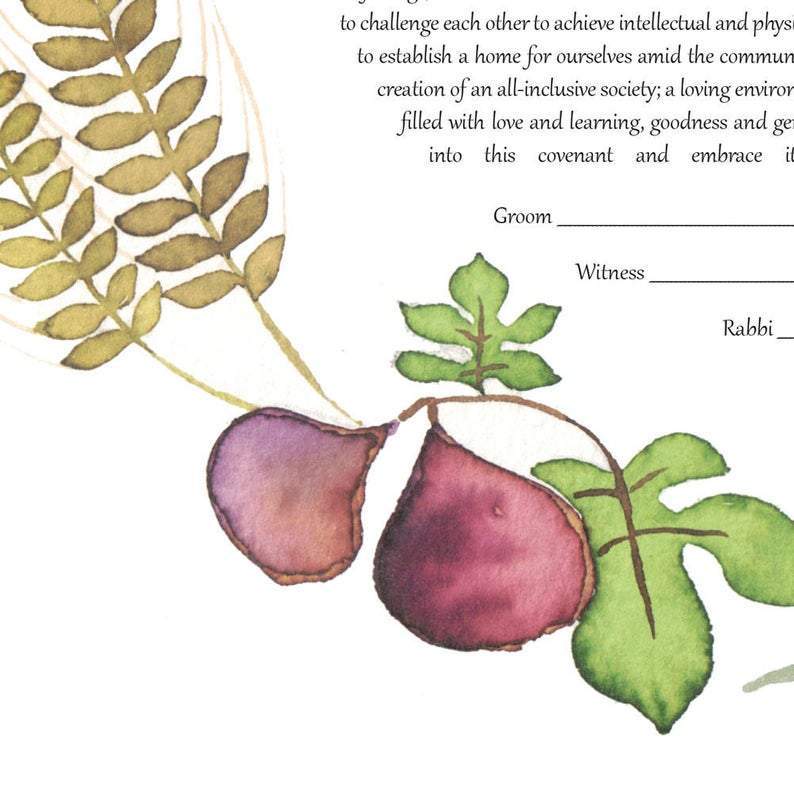 Seven Species Ketubah by Susie Lubell、mySite、topwebapps