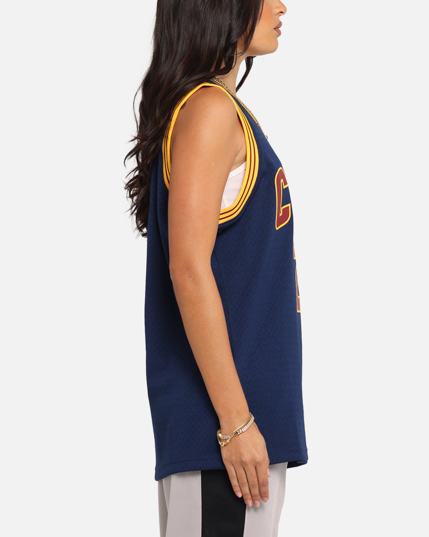 Mitchell & Ness Cleveland Cavaliers Lebron James Swing Jersey Blue、mySite、zt4zffjzw