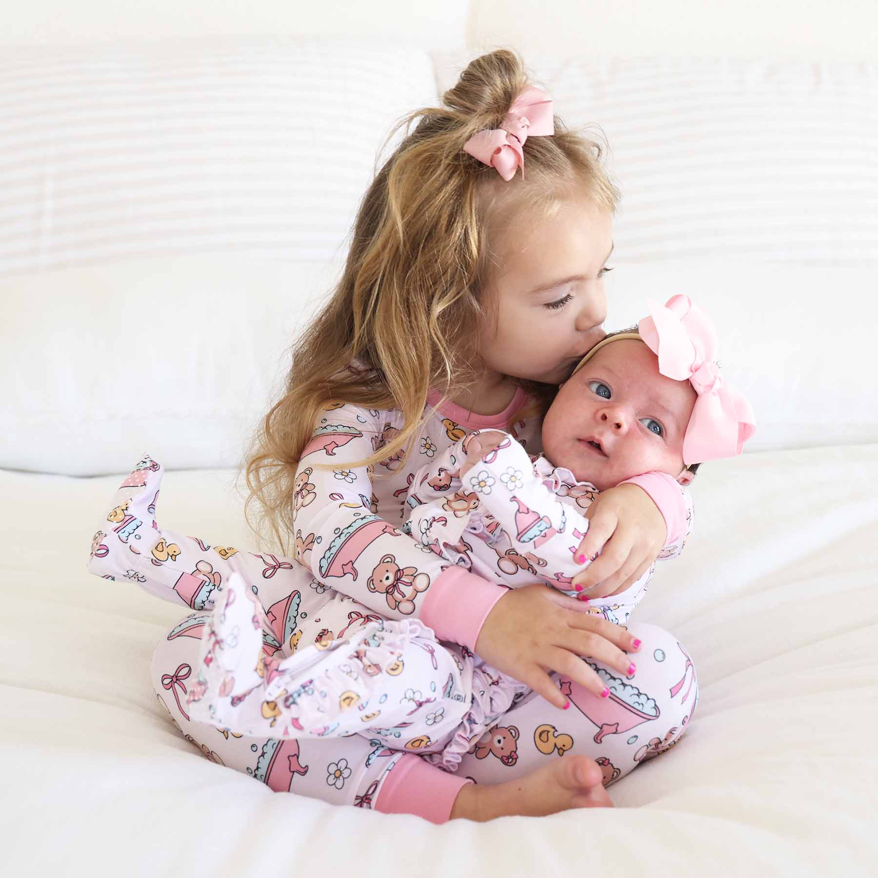  Bathtime Besties Ruffle Zipper Footie | Pink、mySite、layawaytickets