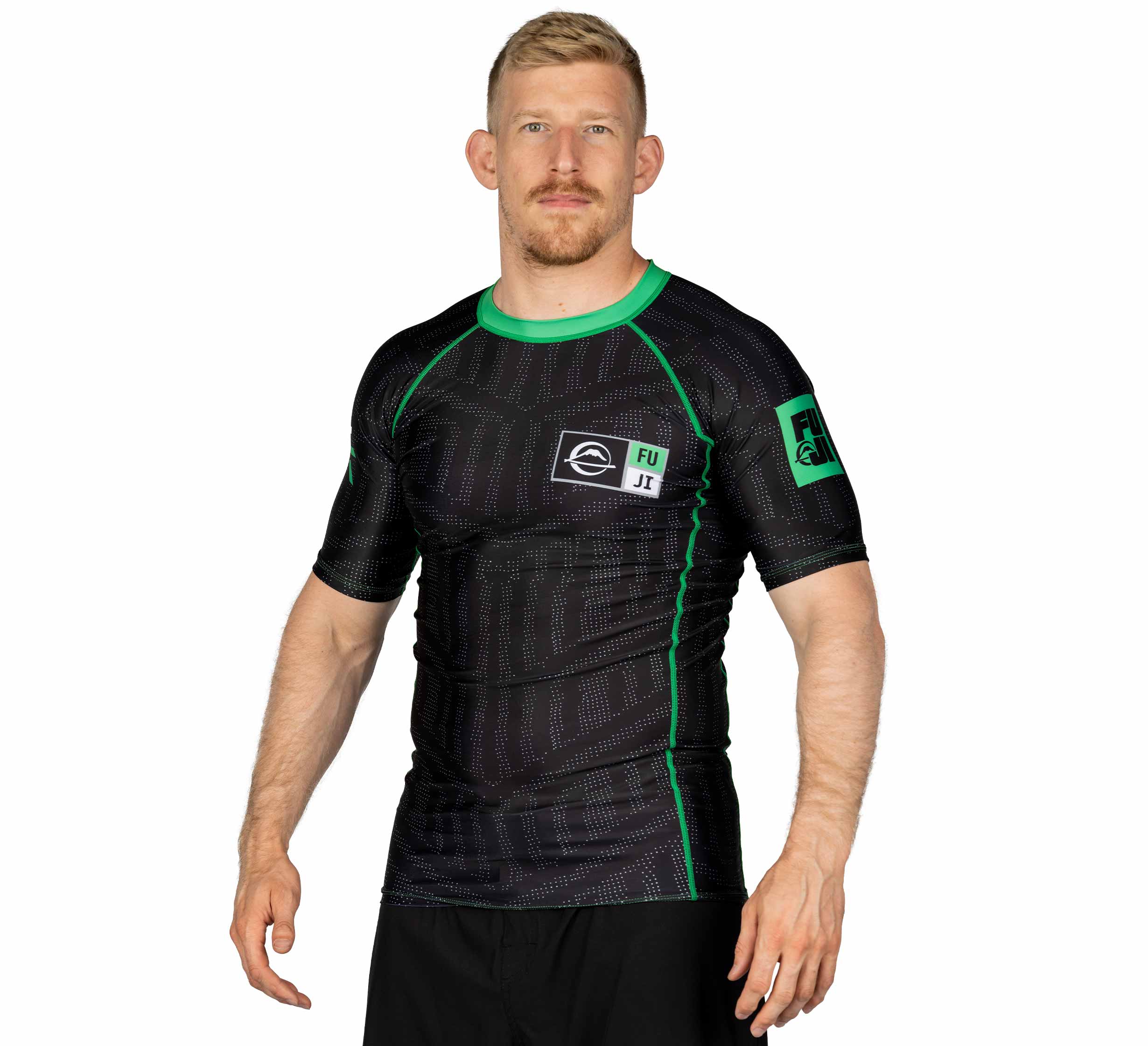 Team FUJI Short Sleeve Rashguard Green、mySite、gigharbornorthrealestate