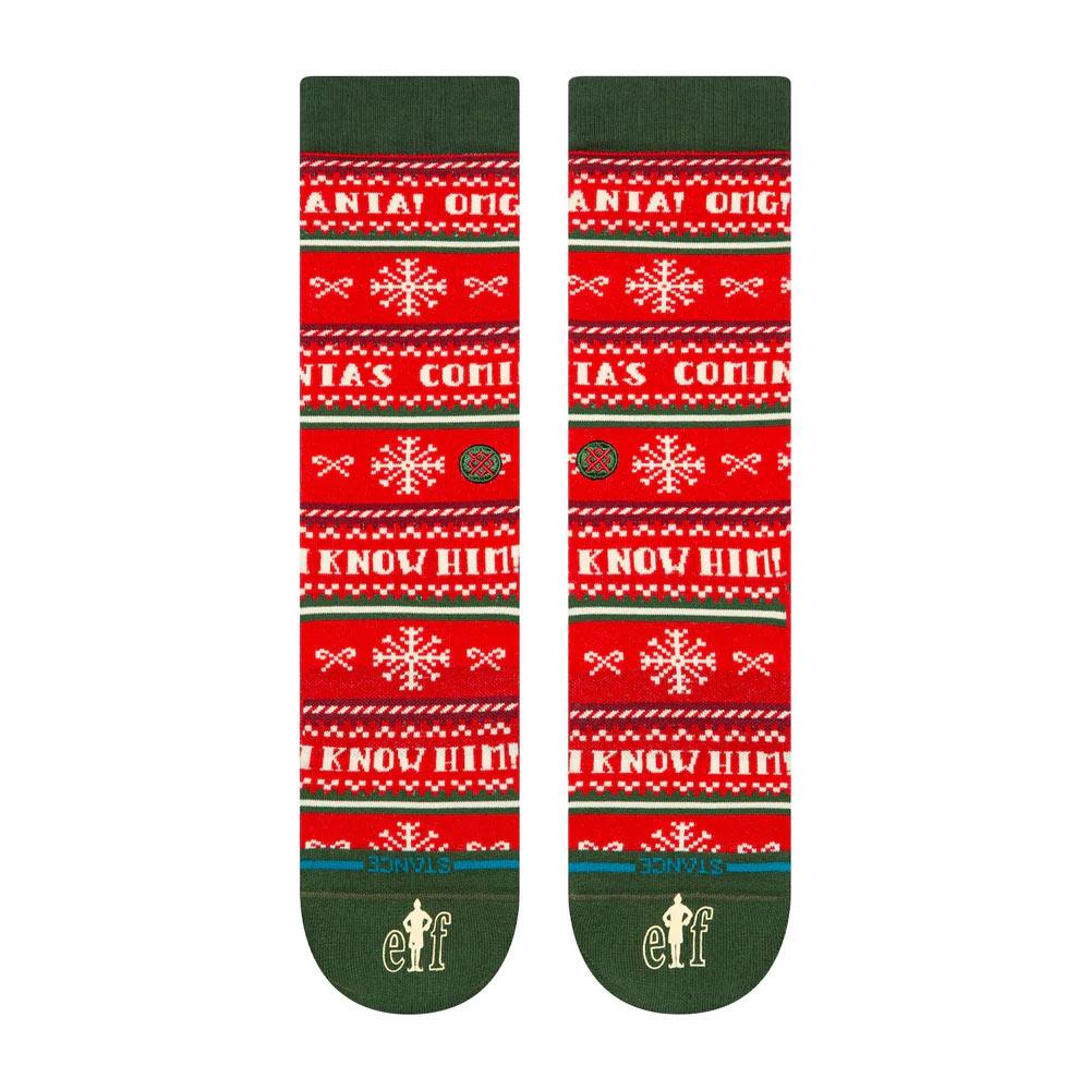  Stance I Know Him Crew Socks - Red - Large、mySite、merchandisen