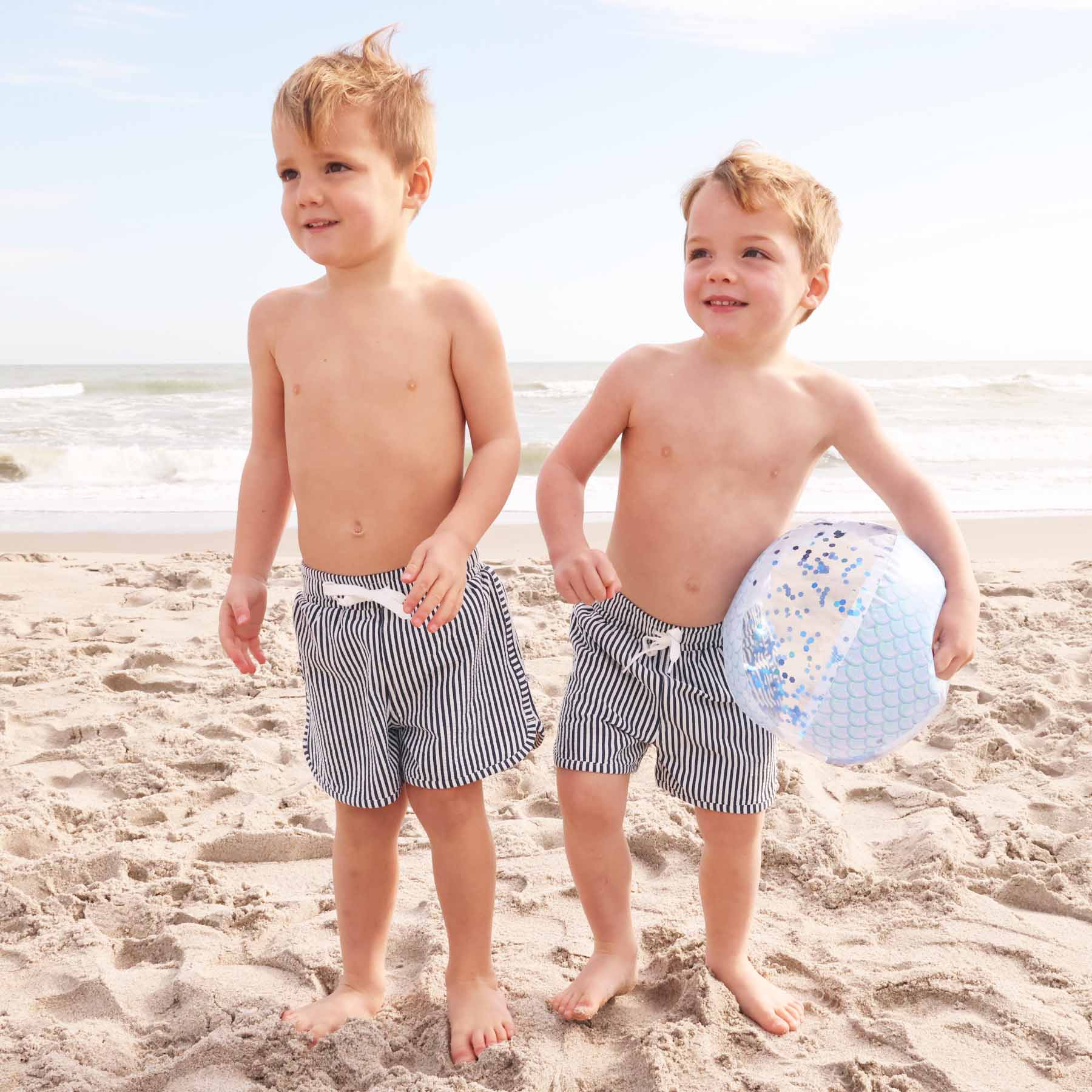  Boy's Swim Trunks | Seersucker Navy、mySite、layawaytickets
