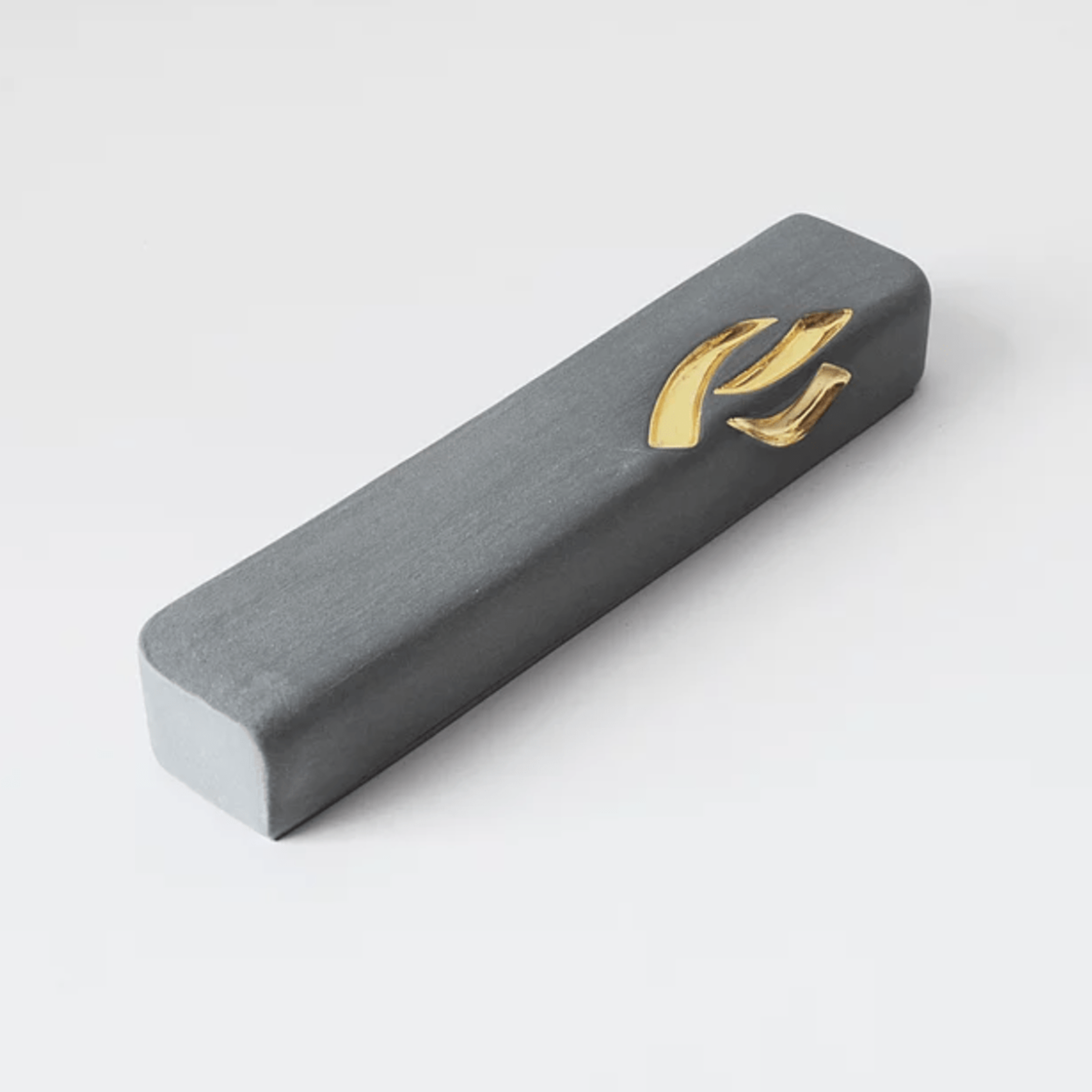 Medium Ceramic Mezuzah Case with Gold by Yahalomis - (Choice of Color)、mySite、topwebapps