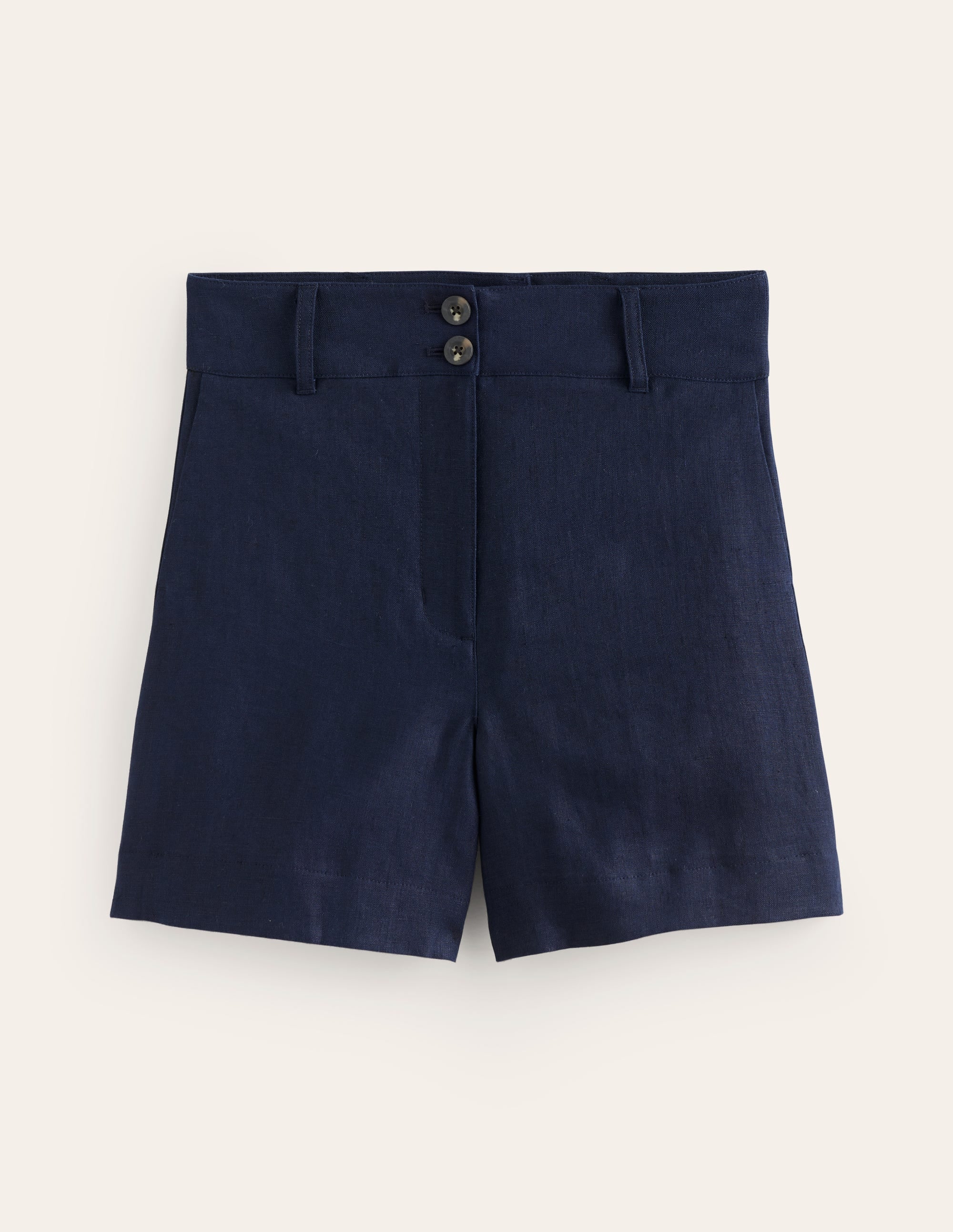  Westbourne Linen Shorts-Navy、mySite、ashleygrahame