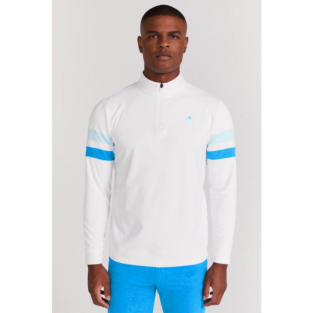 Redvanly Men's Wilson 1/4 Zip Longsleeve - White
