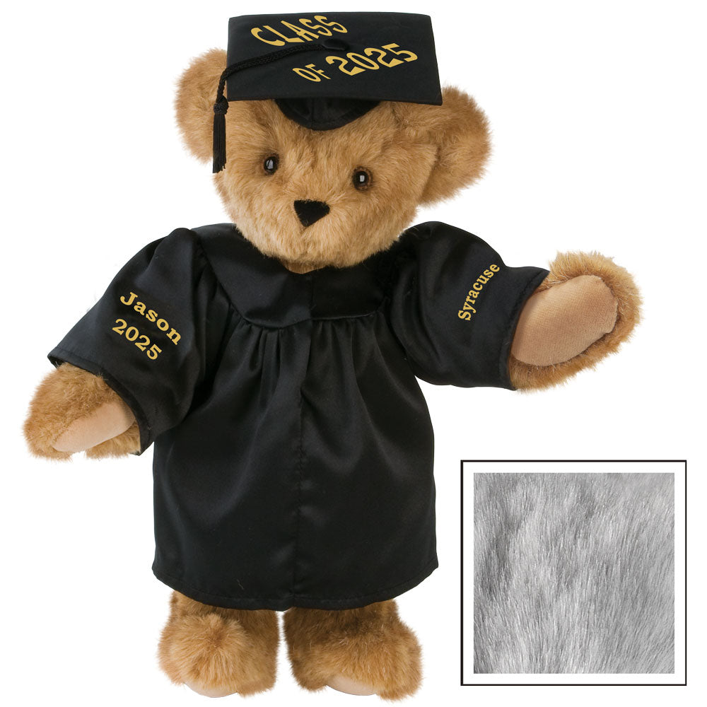 15 In. Class of 2025 Graduation Bear in Black Gown、mySite、pszhyizbm