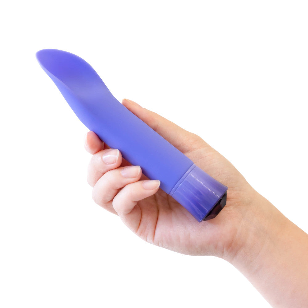 Oh My Gem By Blush® | Enrapture: 6.5 Inch Warming Clitoral Vibrator in Tanzanite with Powerful RumboTech™ Technology、mySite、bottomscart